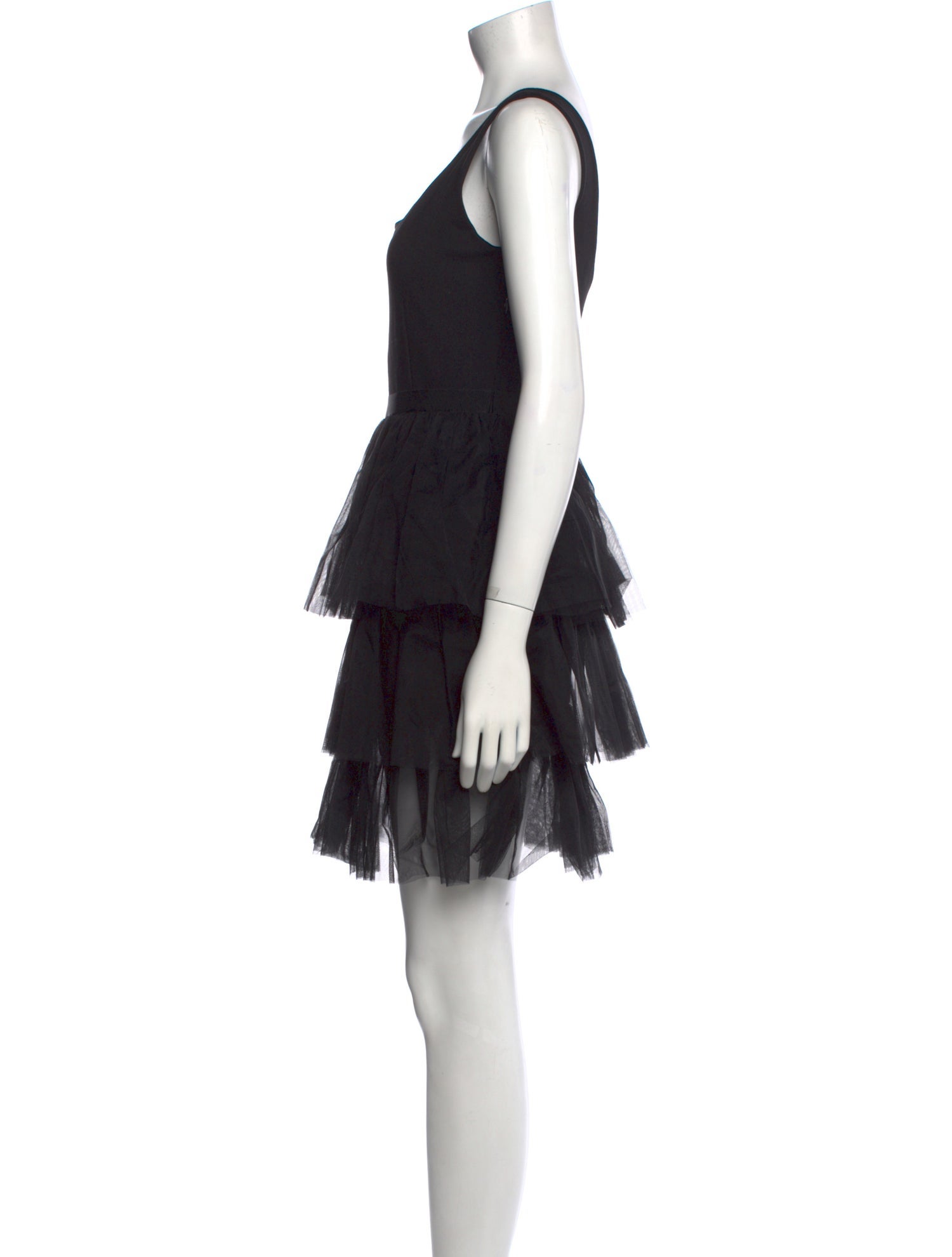 Sarah Jessica Parker Scoop Neck Mini Dress