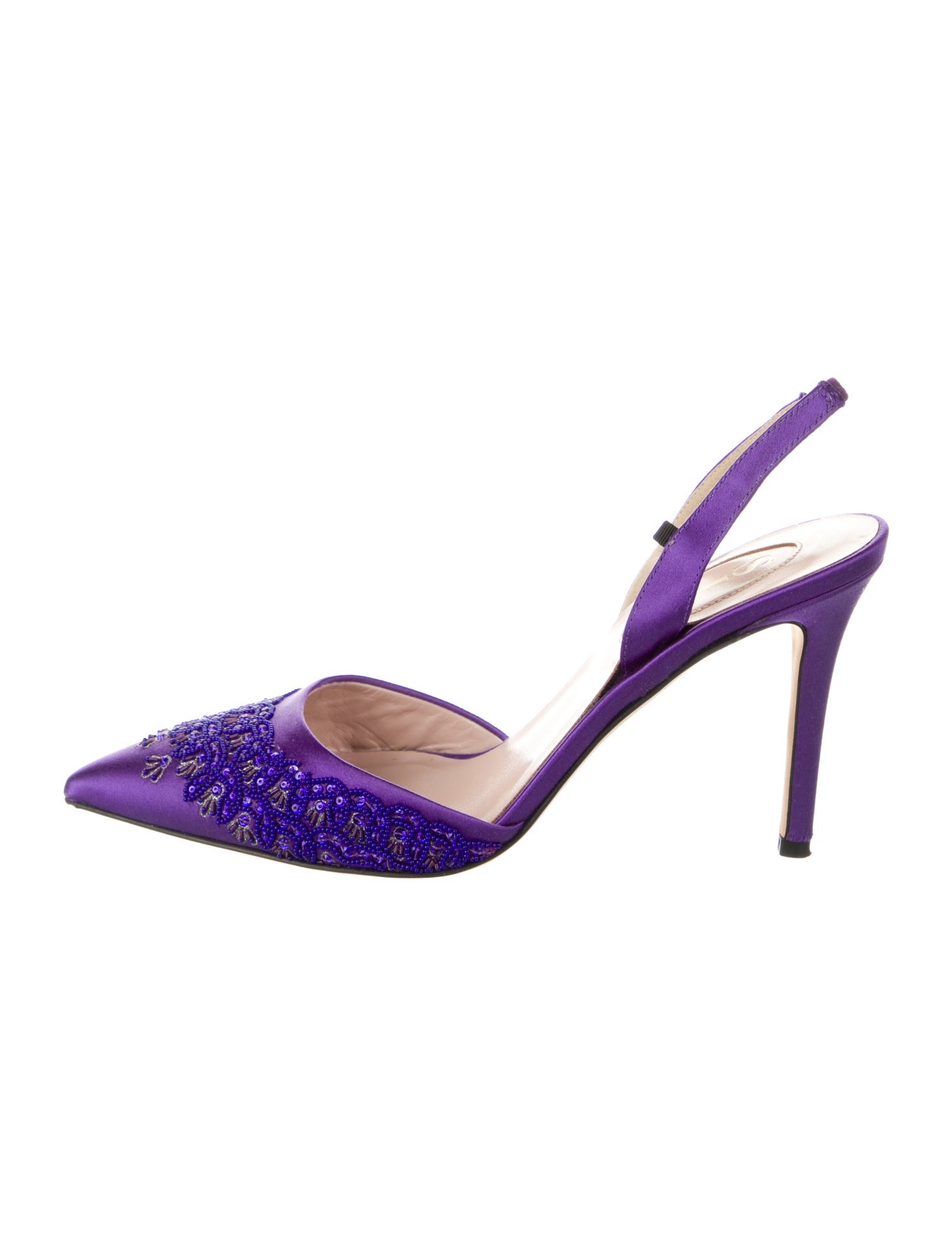 Sarah Jessica Parker Silk Slingback Pumps