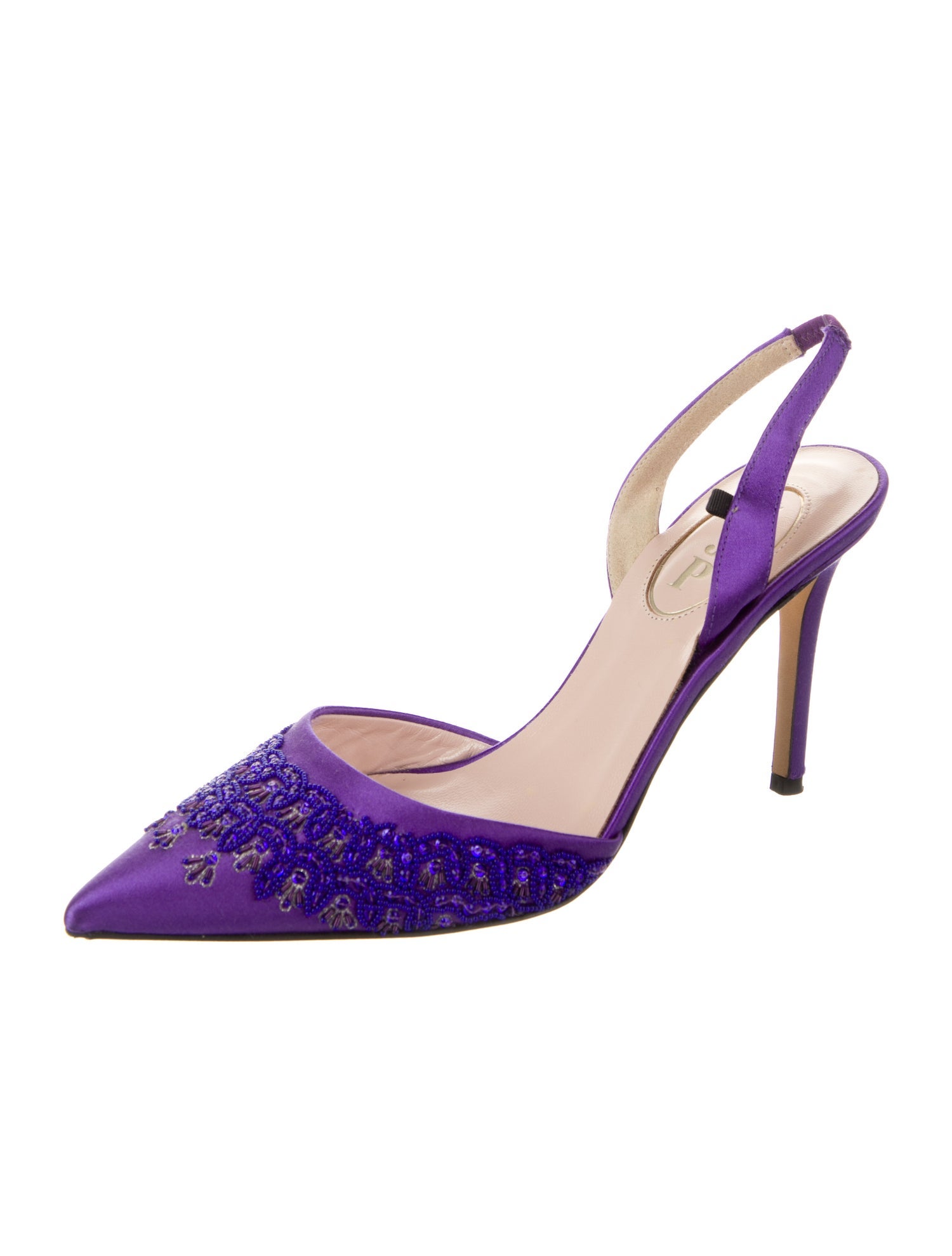 Sarah Jessica Parker Silk Slingback Pumps