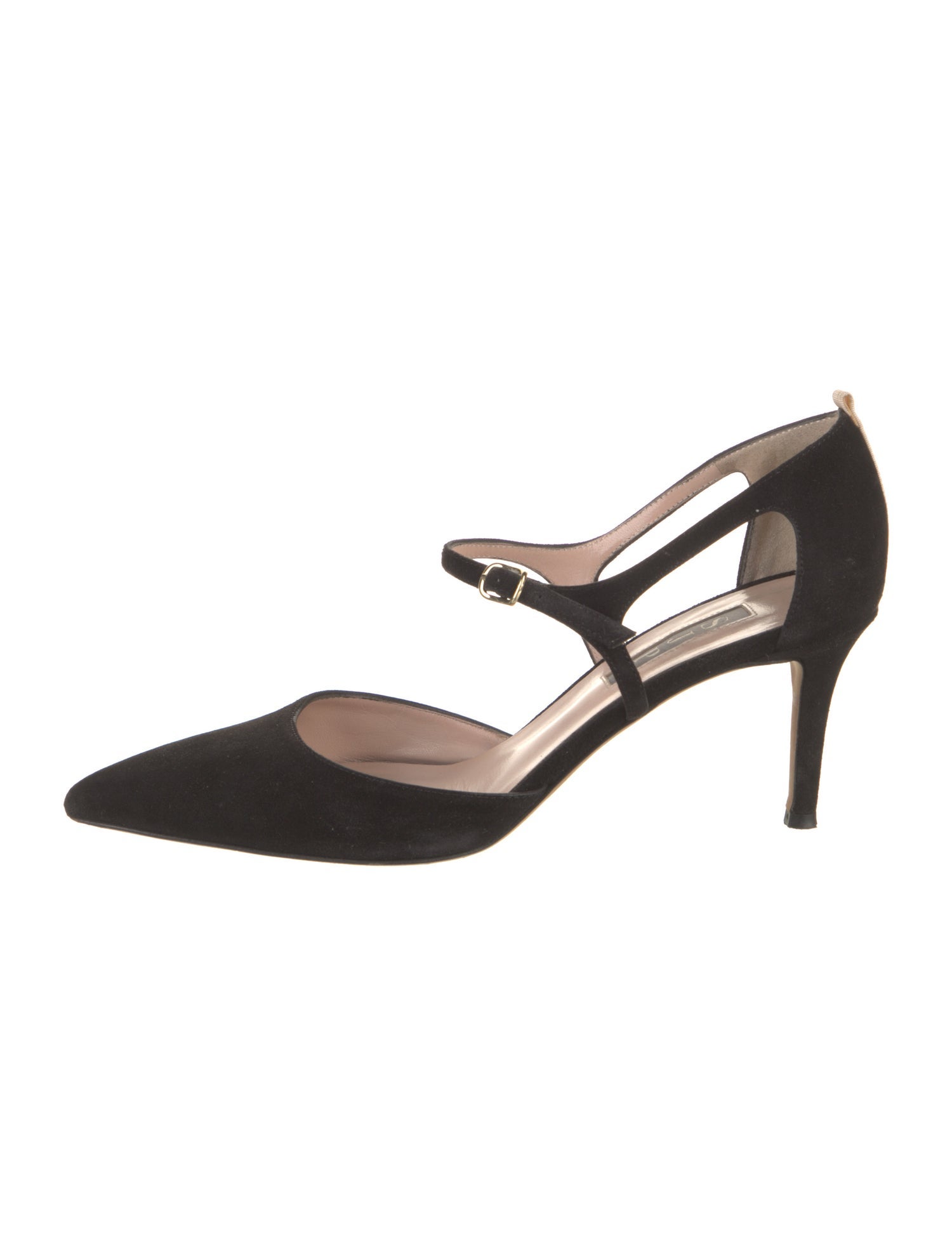 Sarah Jessica Parker Suede D'Orsay Pumps