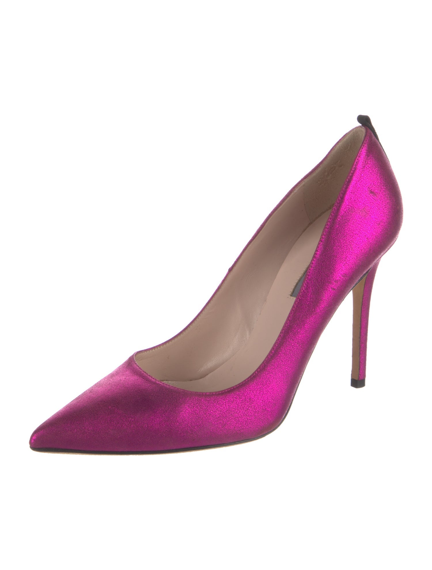 Sarah Jessica Parker Satin Grosgrain Trim Pumps