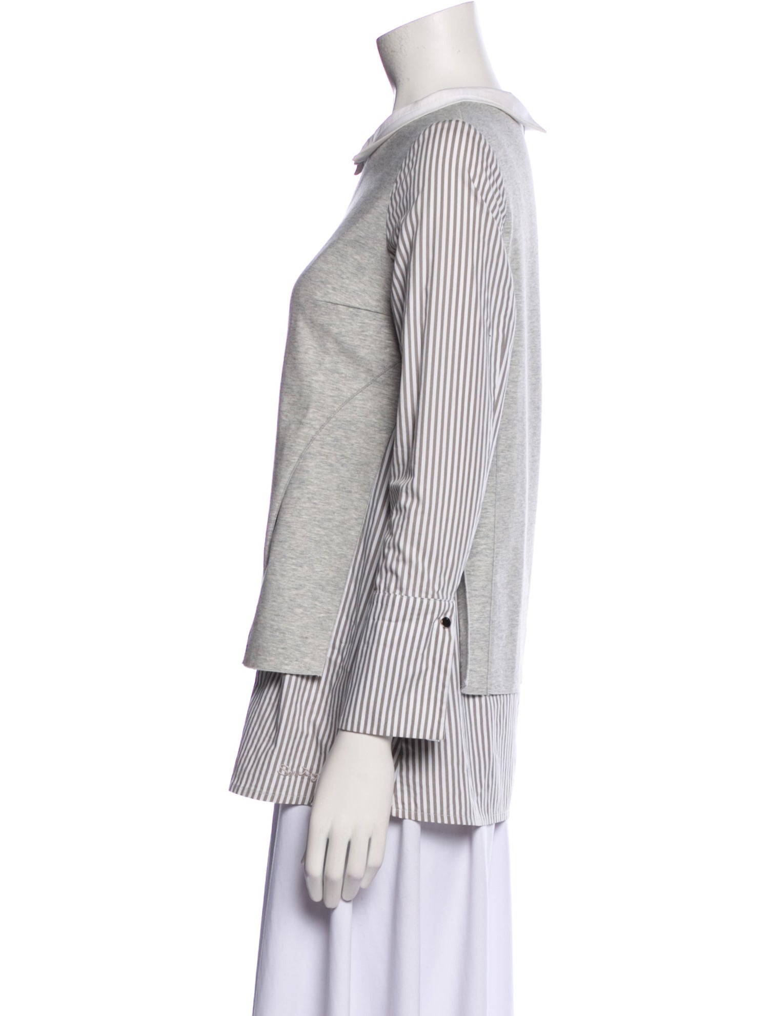 Son Jung Wan Bateau Neckline Long Sleeve Sweatshirt