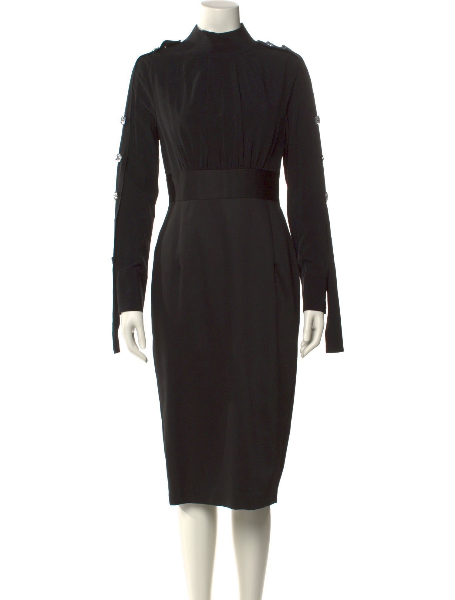 Son Jung Wan Mock Neck Midi Length Dress