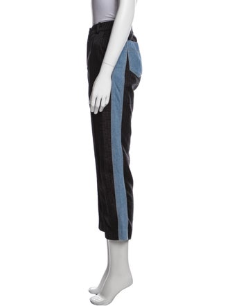 SJYP Houndstooth Print Straight Leg Pants