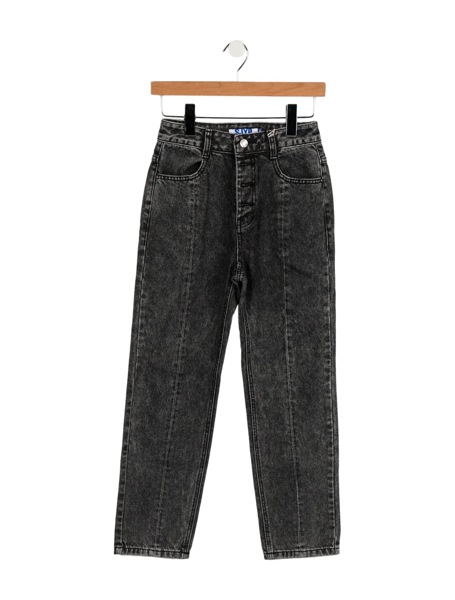 SJYP Mid-Rise Straight Leg Jeans