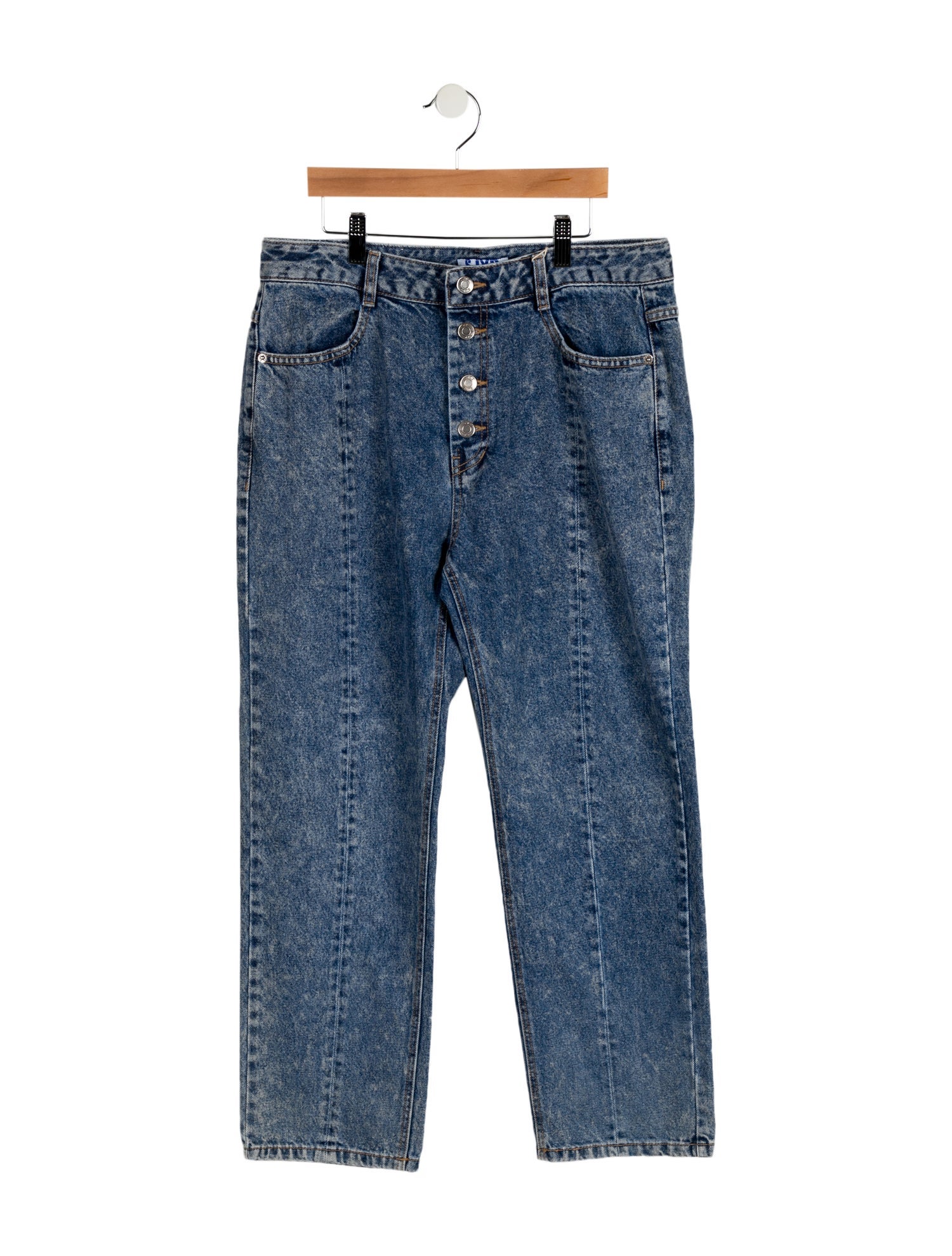 SJYP High-Rise Straight Leg Jeans