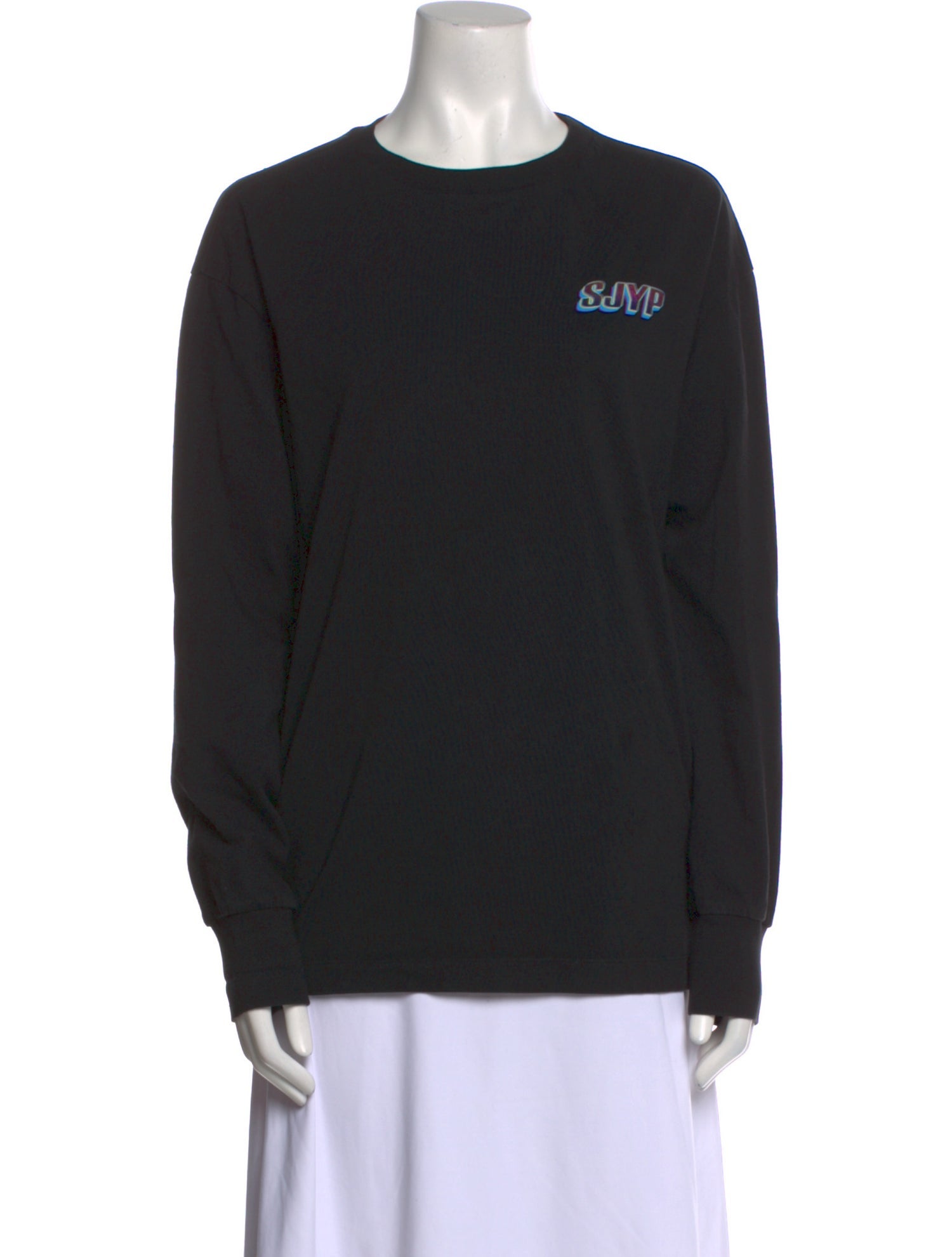 SJYP Graphic Print Crew Neck Sweatshirt