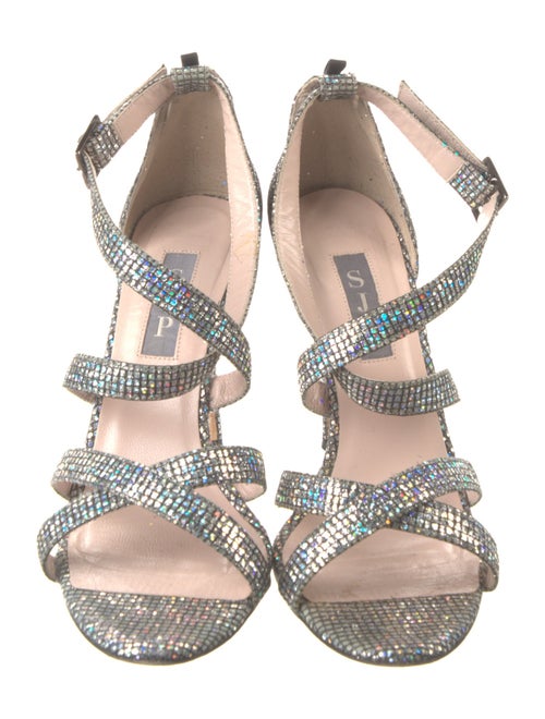 SJYP Crystal Crystal Embellishments T-Strap Pumps