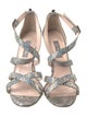 SJYP Crystal Crystal Embellishments T-Strap Pumps