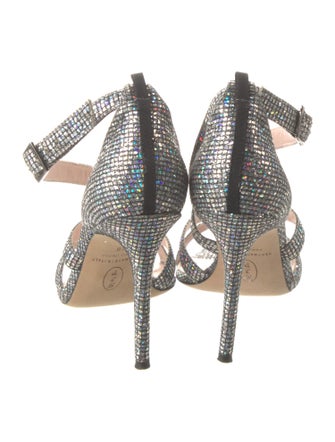 SJYP Crystal Crystal Embellishments T-Strap Pumps