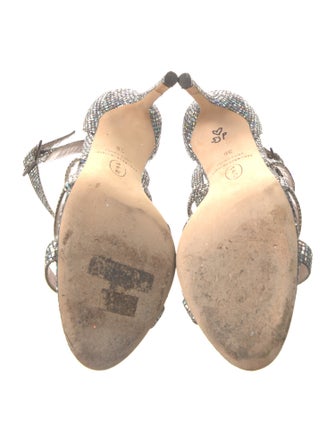 SJYP Crystal Crystal Embellishments T-Strap Pumps