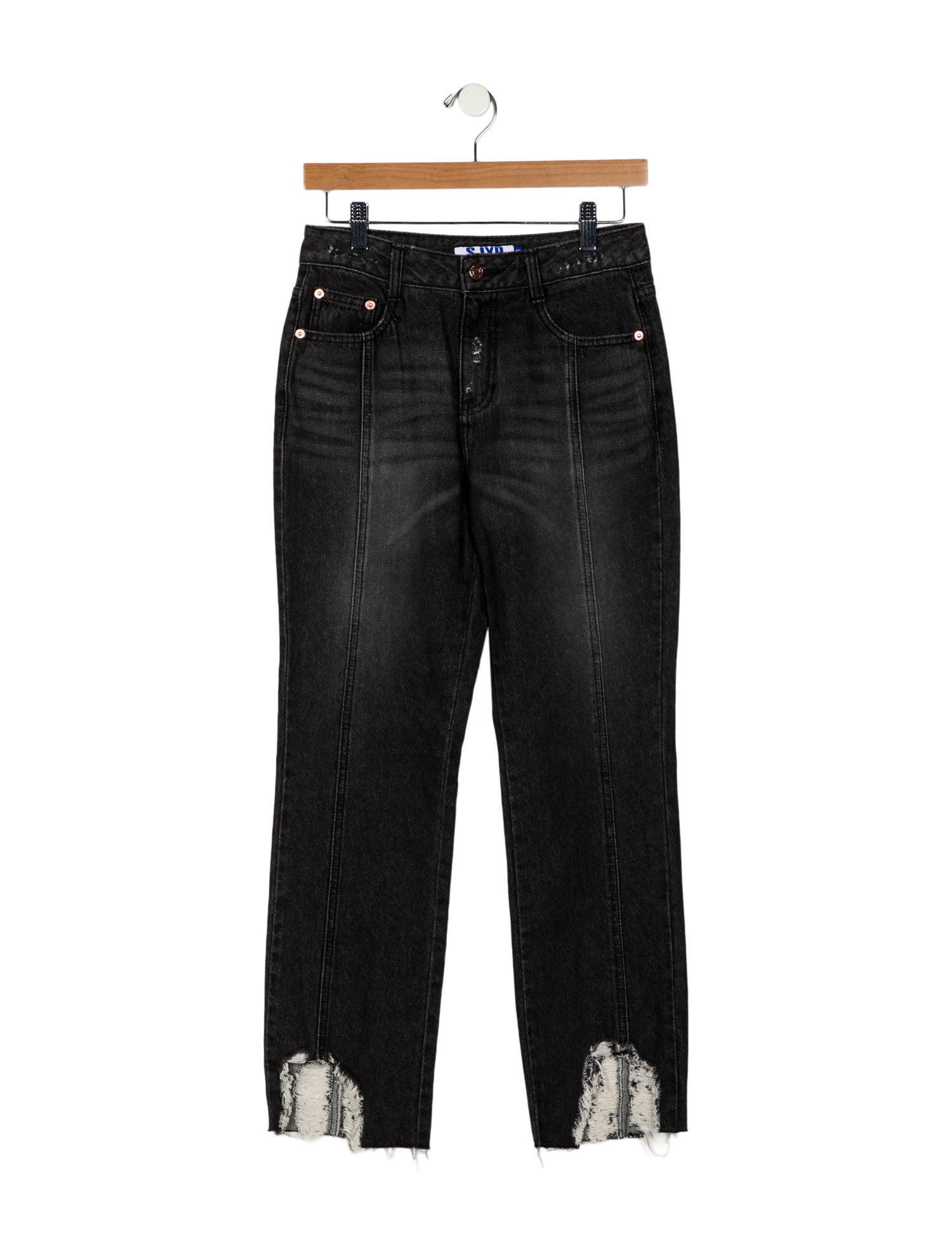 SJYP Mid-Rise Straight Leg Jeans