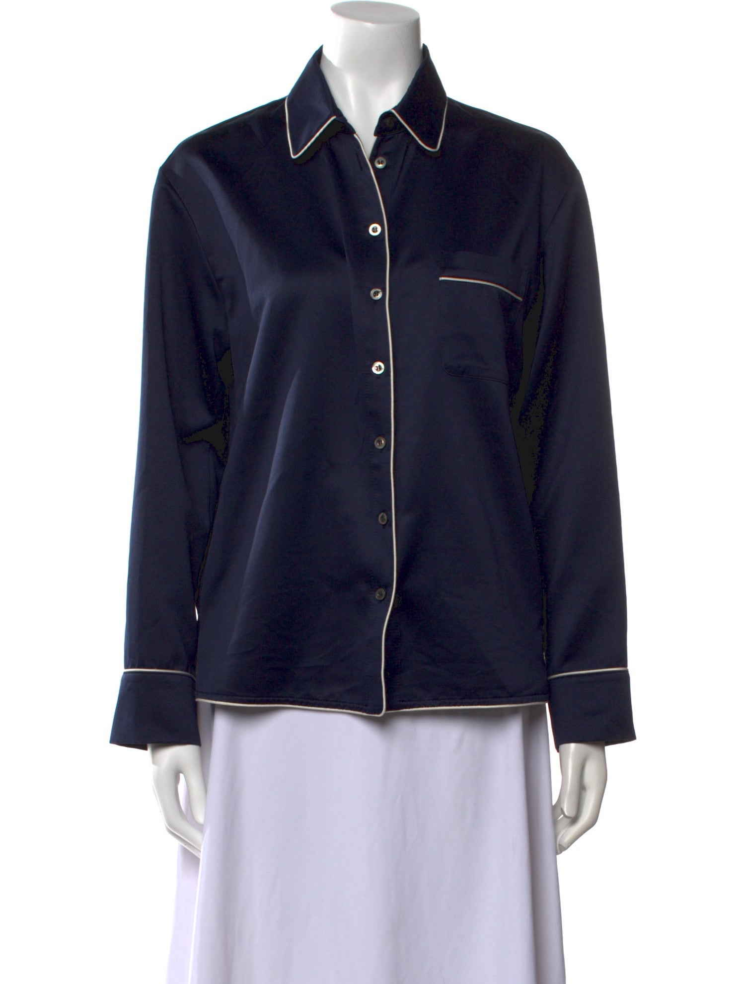 SJYP Long Sleeve Button-Up Top