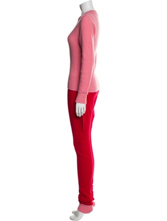 SJYP Nylon Pleated Accents Pant Set