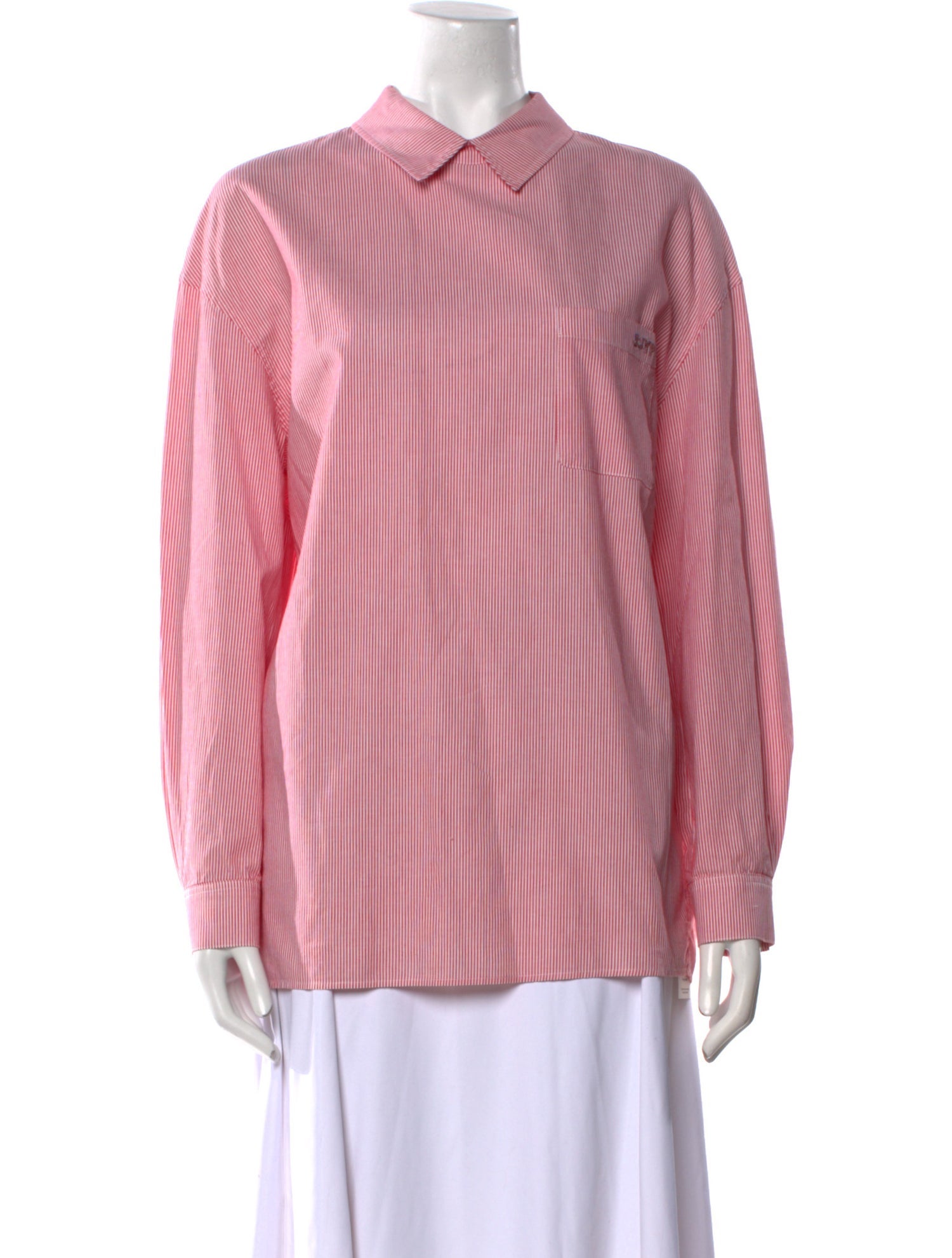 SJYP Striped Long Sleeve Polo