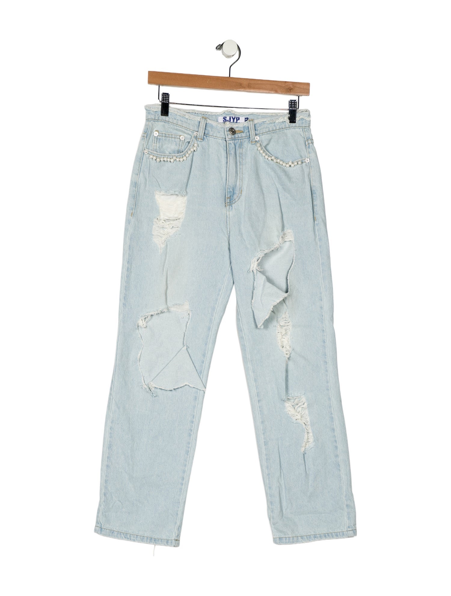 SJYP High-Rise Straight Leg Jeans