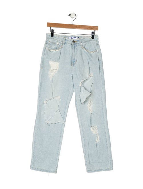 SJYP High-Rise Straight Leg Jeans