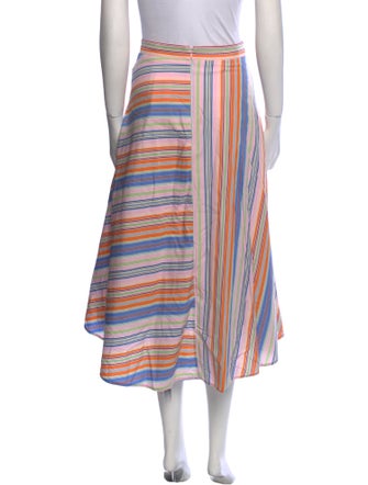 SJYP Striped Midi Length Skirt