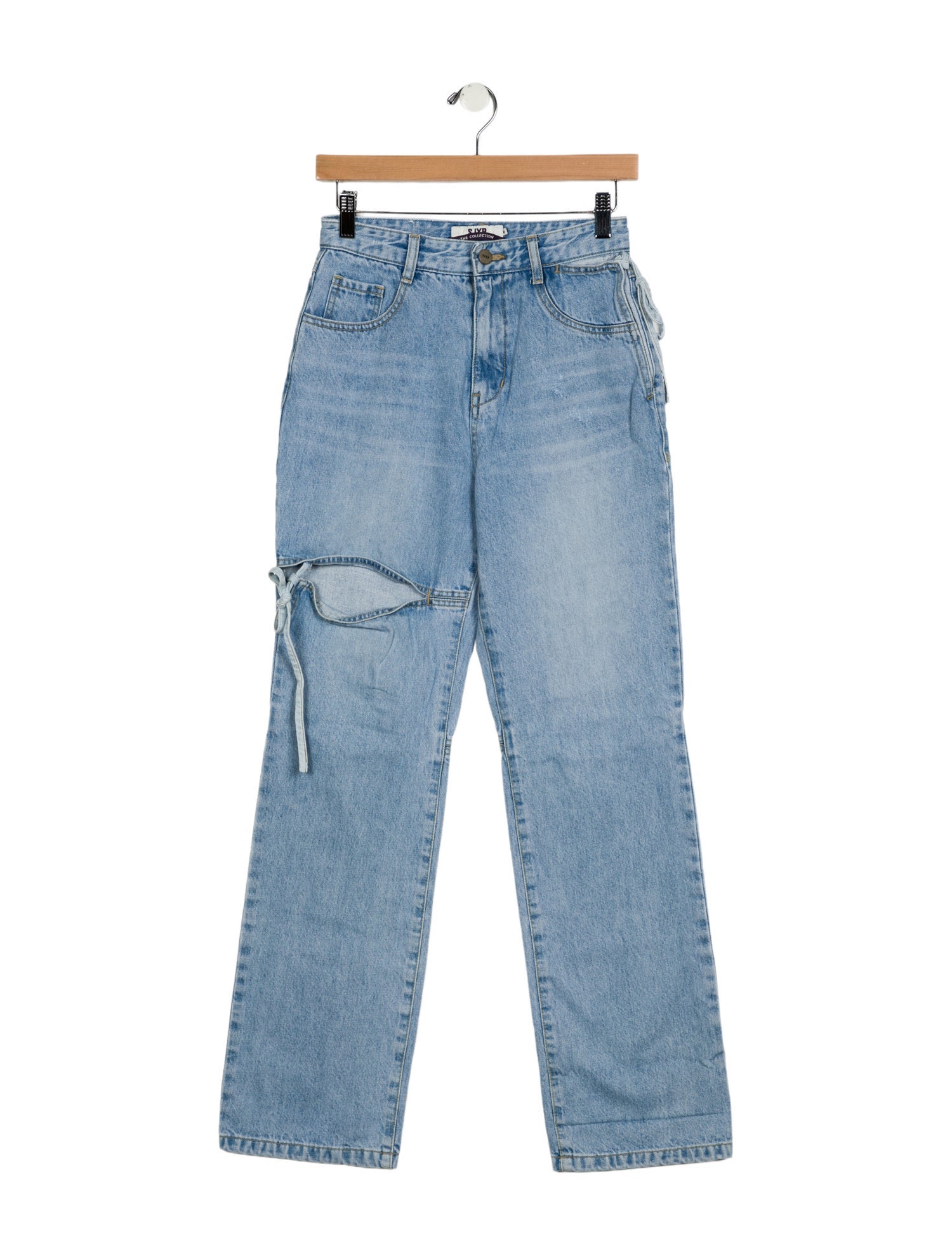 SJYP High-Rise Straight Leg Jeans
