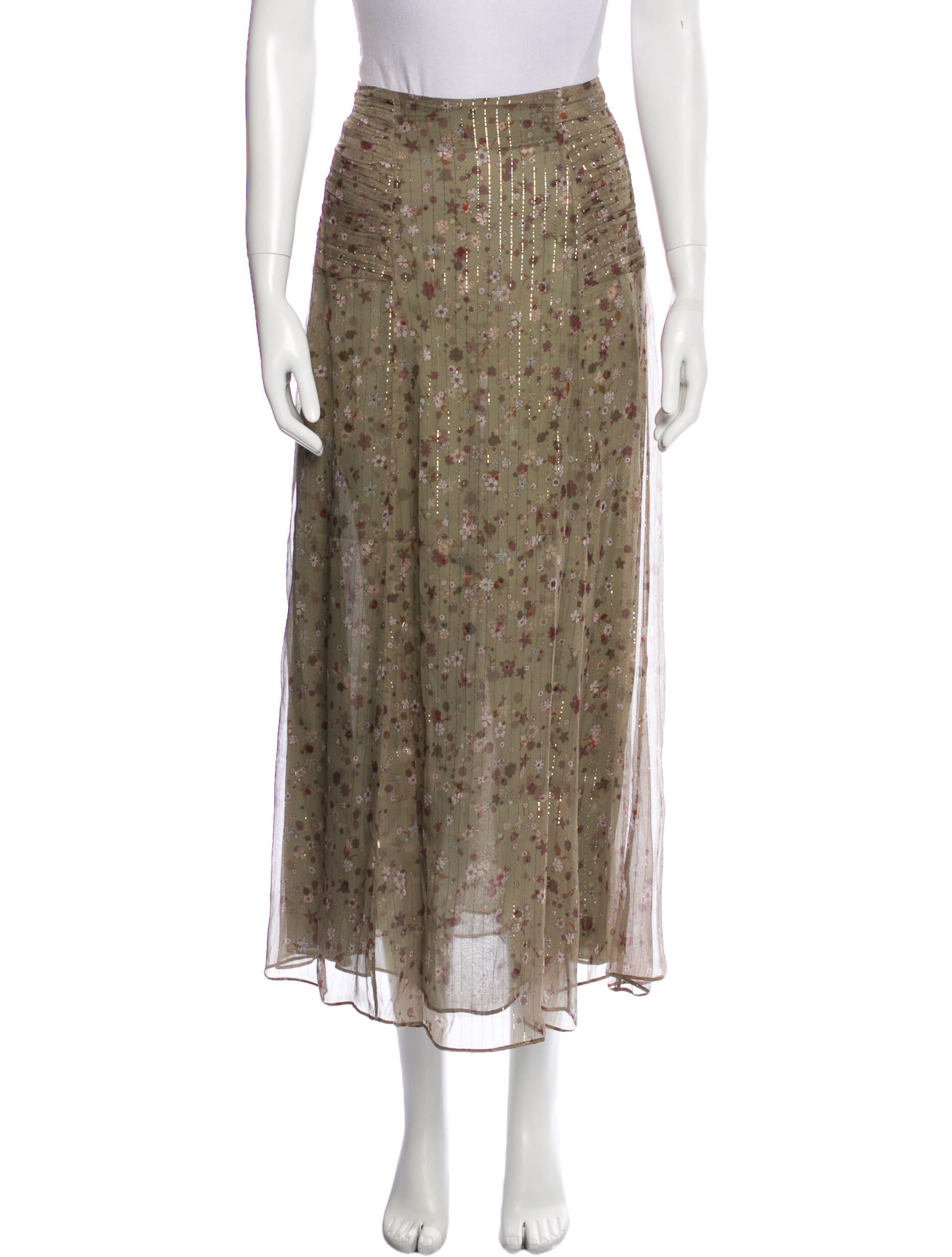 Dorothee Schumacher Silk Midi Length Skirt w/ Tags