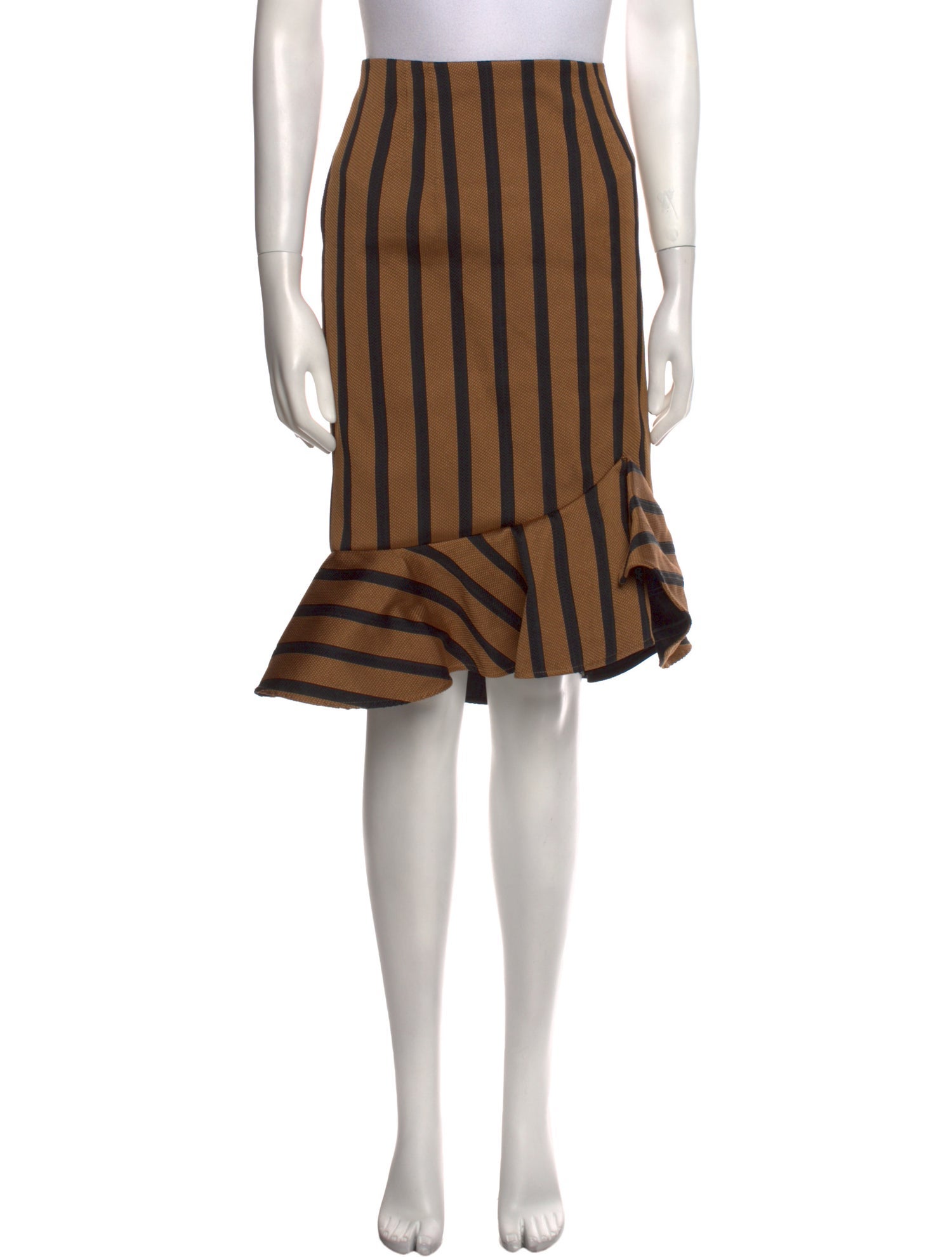 Dorothee Schumacher Striped Knee-Length Skirt