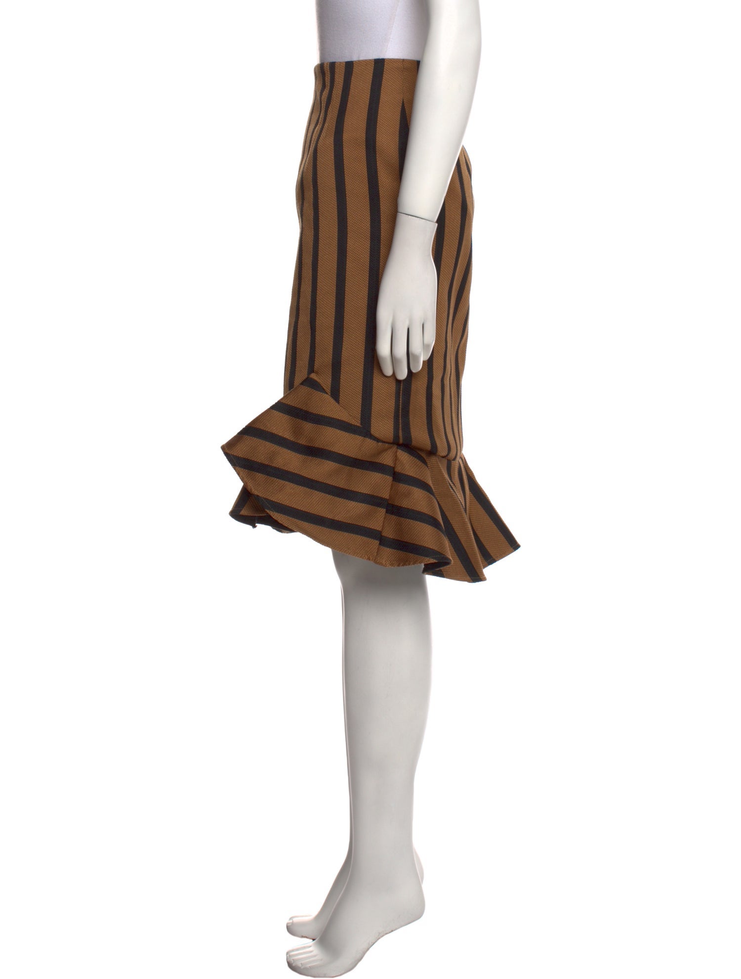 Dorothee Schumacher Striped Knee-Length Skirt