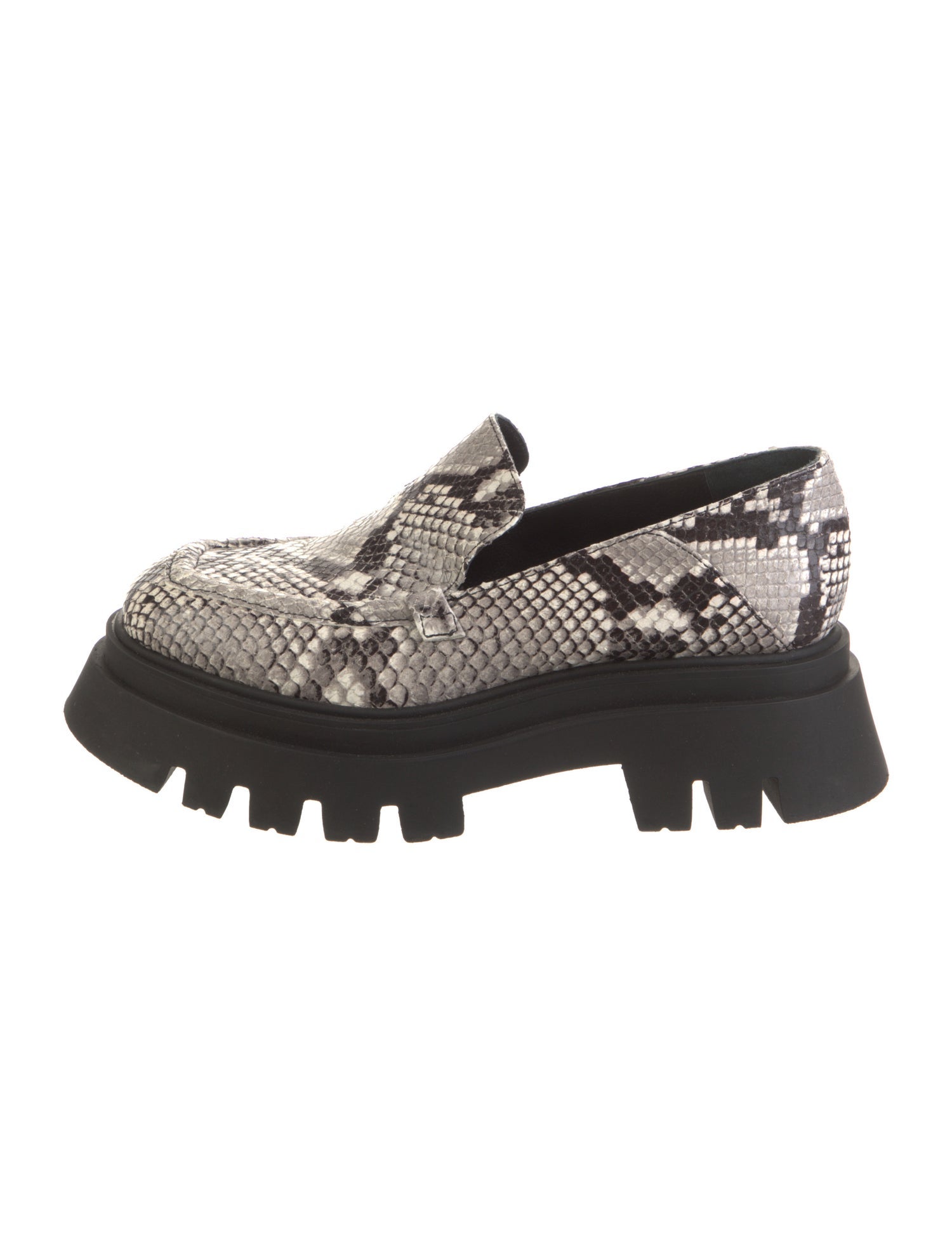 Dorothee Schumacher Embossed Leather Animal Print Loafers