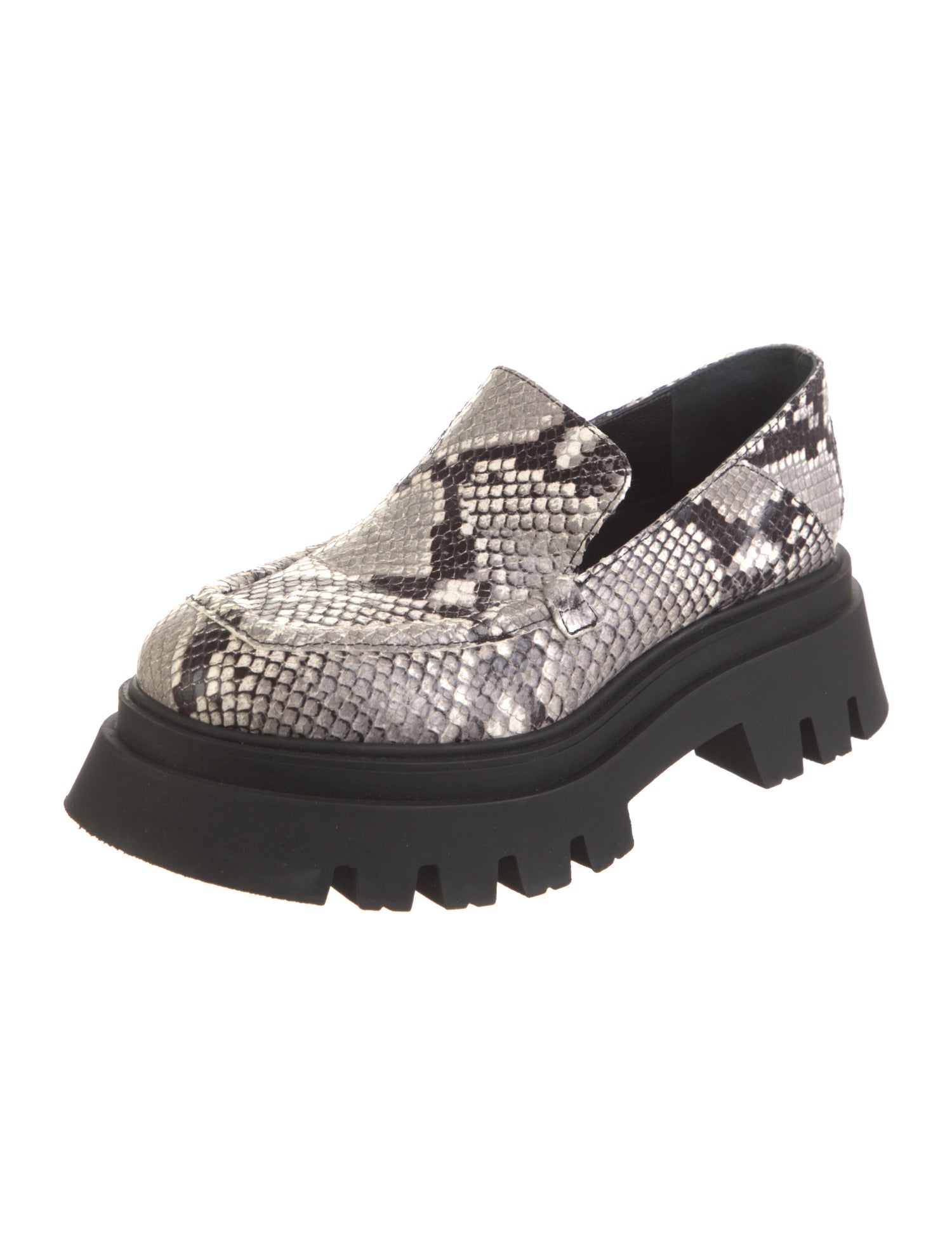 Dorothee Schumacher Embossed Leather Animal Print Loafers