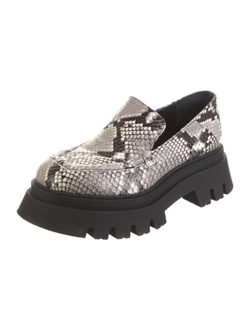 Dorothee Schumacher Embossed Leather Animal Print Loafers