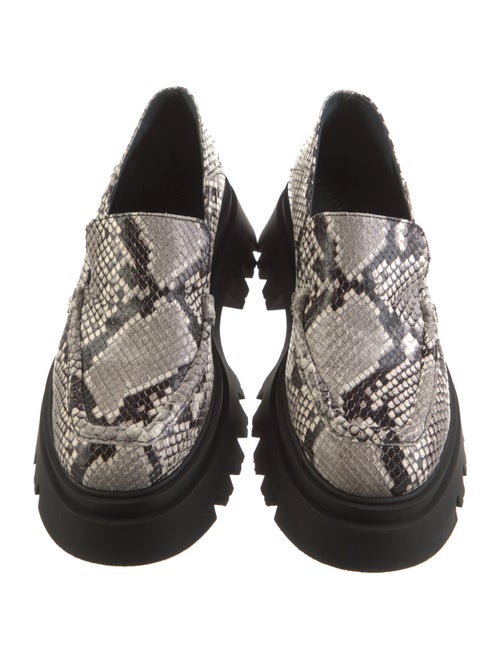 Dorothee Schumacher Embossed Leather Animal Print Loafers