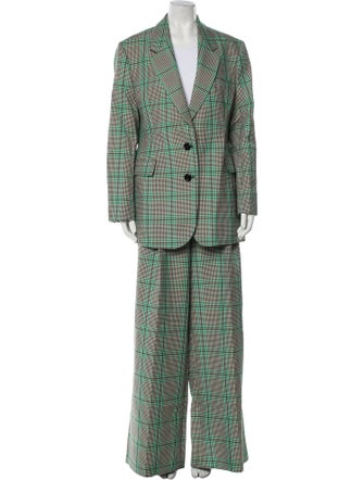Dorothee Schumacher Plaid Print Pantsuit