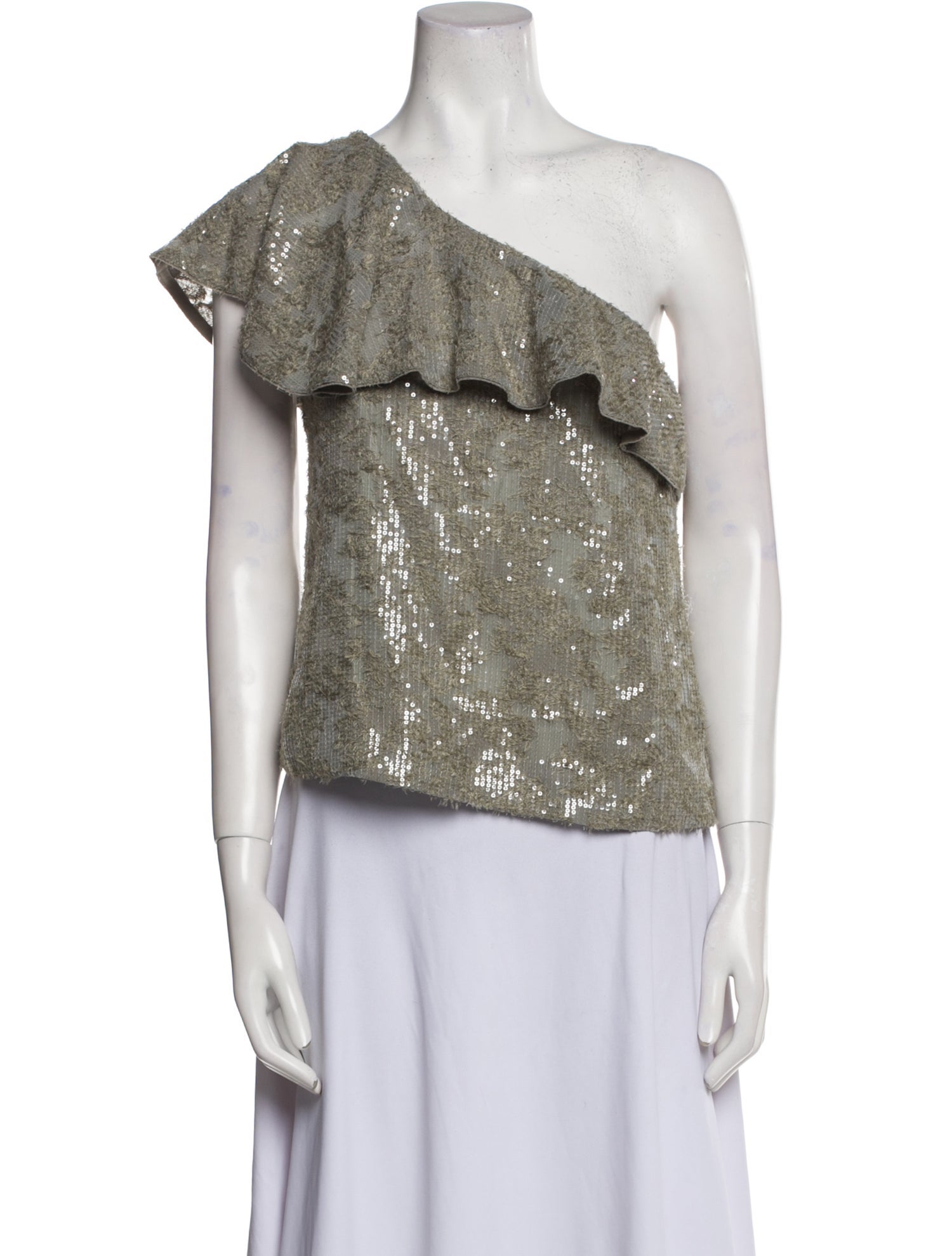 Dorothee Schumacher One-Shoulder Short Sleeve Blouse w/ Tags