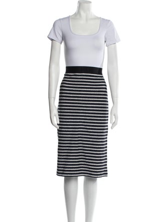 Dorothee Schumacher Striped Glitter Accents Skirt Set