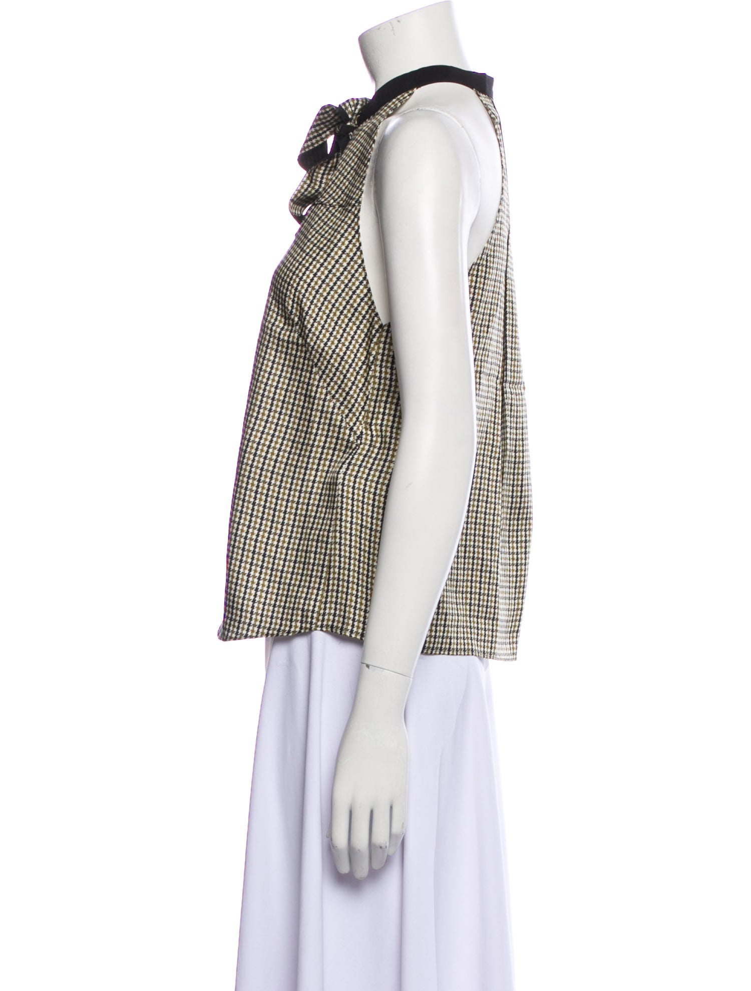 Dorothee Schumacher Silk Houndstooth Print Button-Up Top w/ Tags