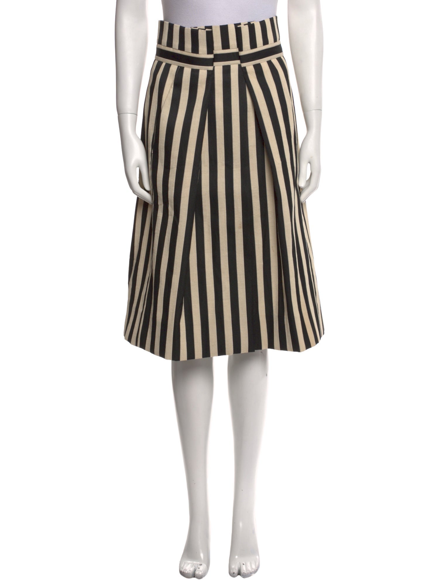 Dorothee Schumacher Striped Knee-Length Skirt