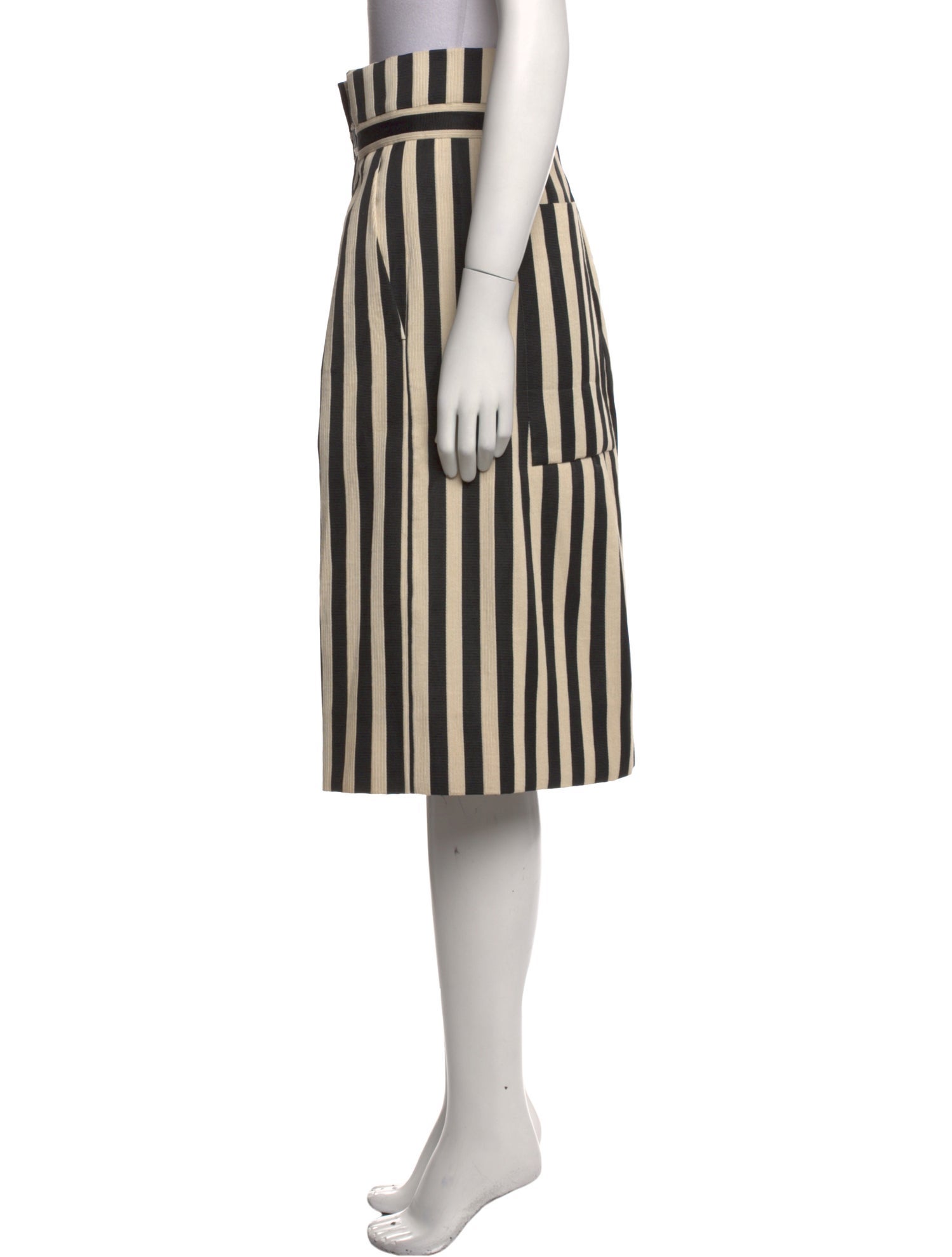Dorothee Schumacher Striped Knee-Length Skirt