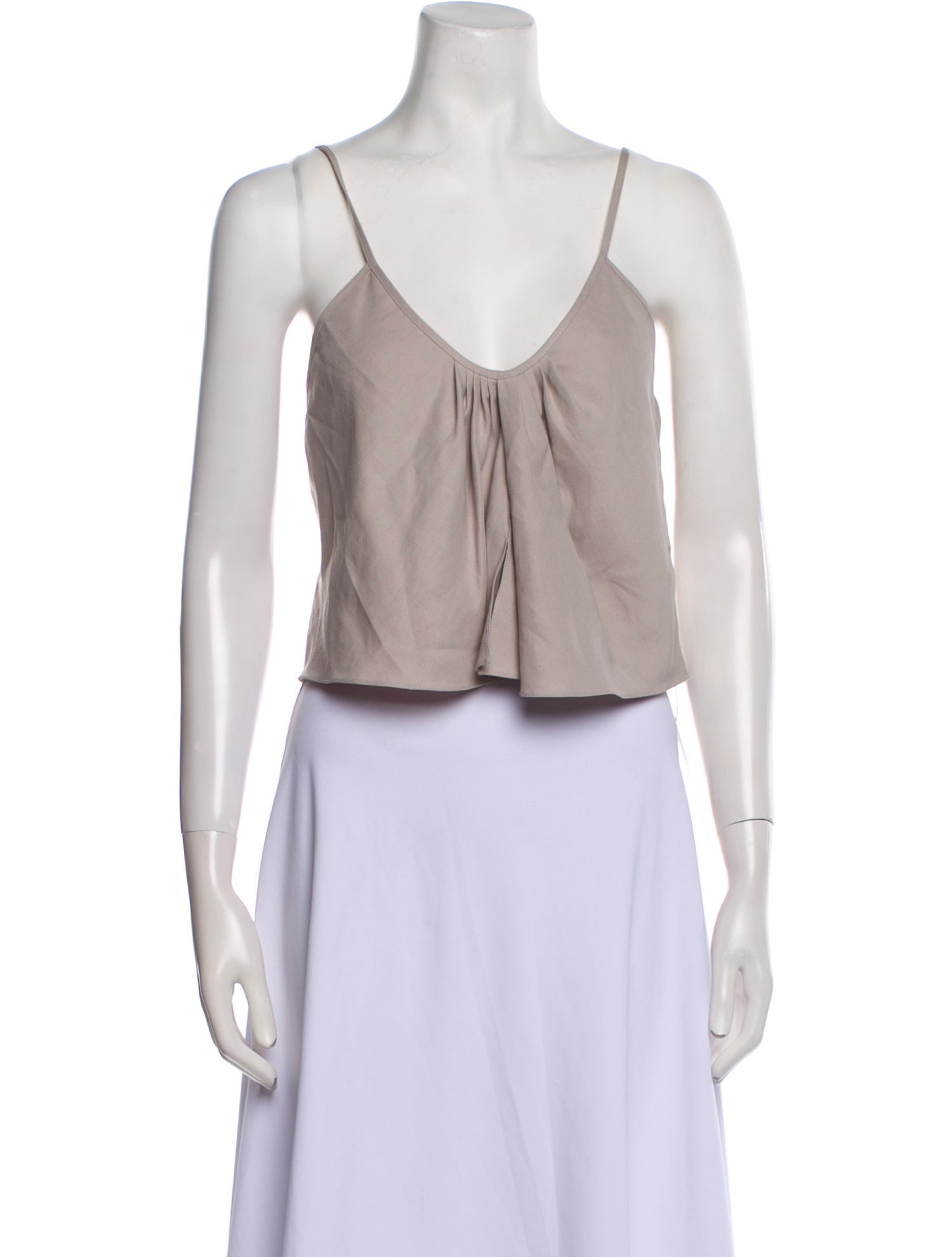 Dorothee Schumacher V-Neck Sleeveless Crop Top