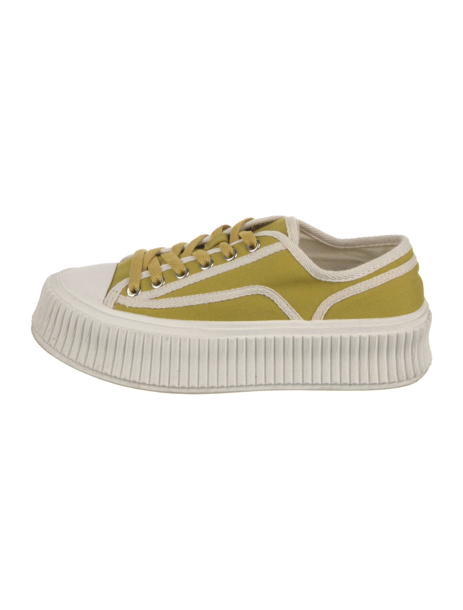 Dorothee Schumacher Canvas Colorblock Pattern Sneakers