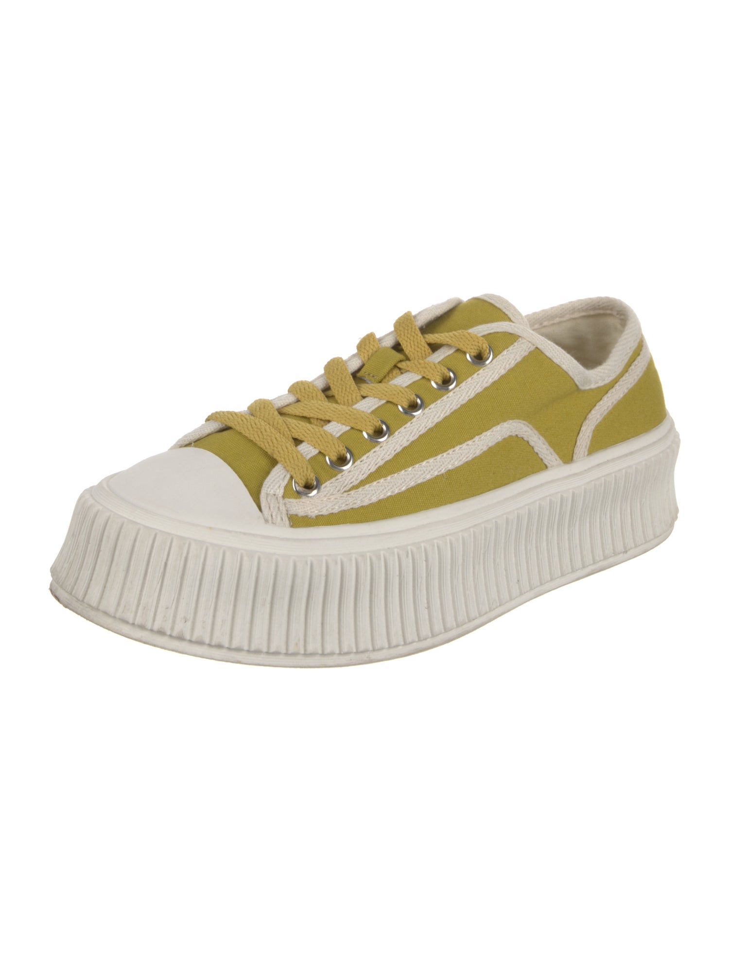 Dorothee Schumacher Canvas Colorblock Pattern Sneakers