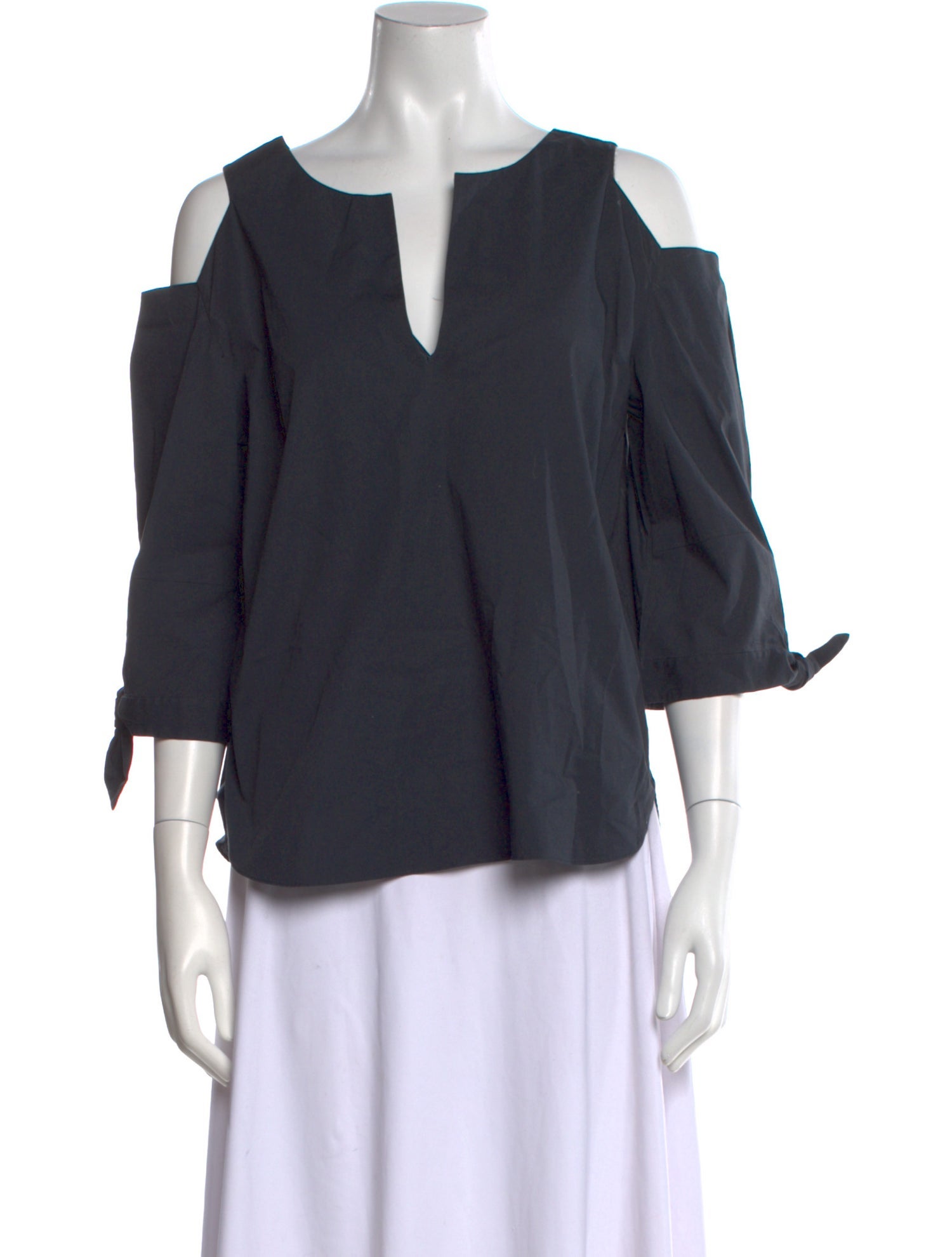 Dorothee Schumacher V-Neck Three-Quarter Sleeve Blouse