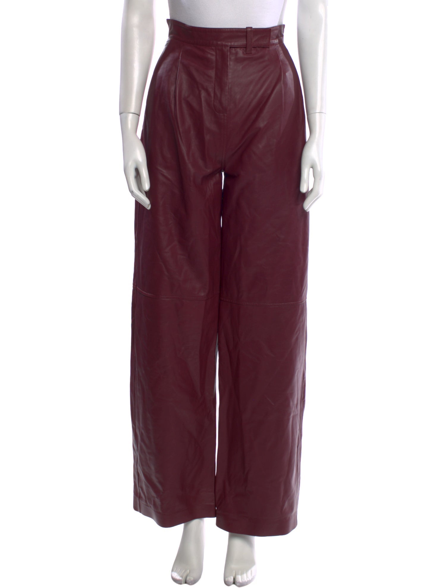Dorothee Schumacher Lamb Leather Wide Leg Pants