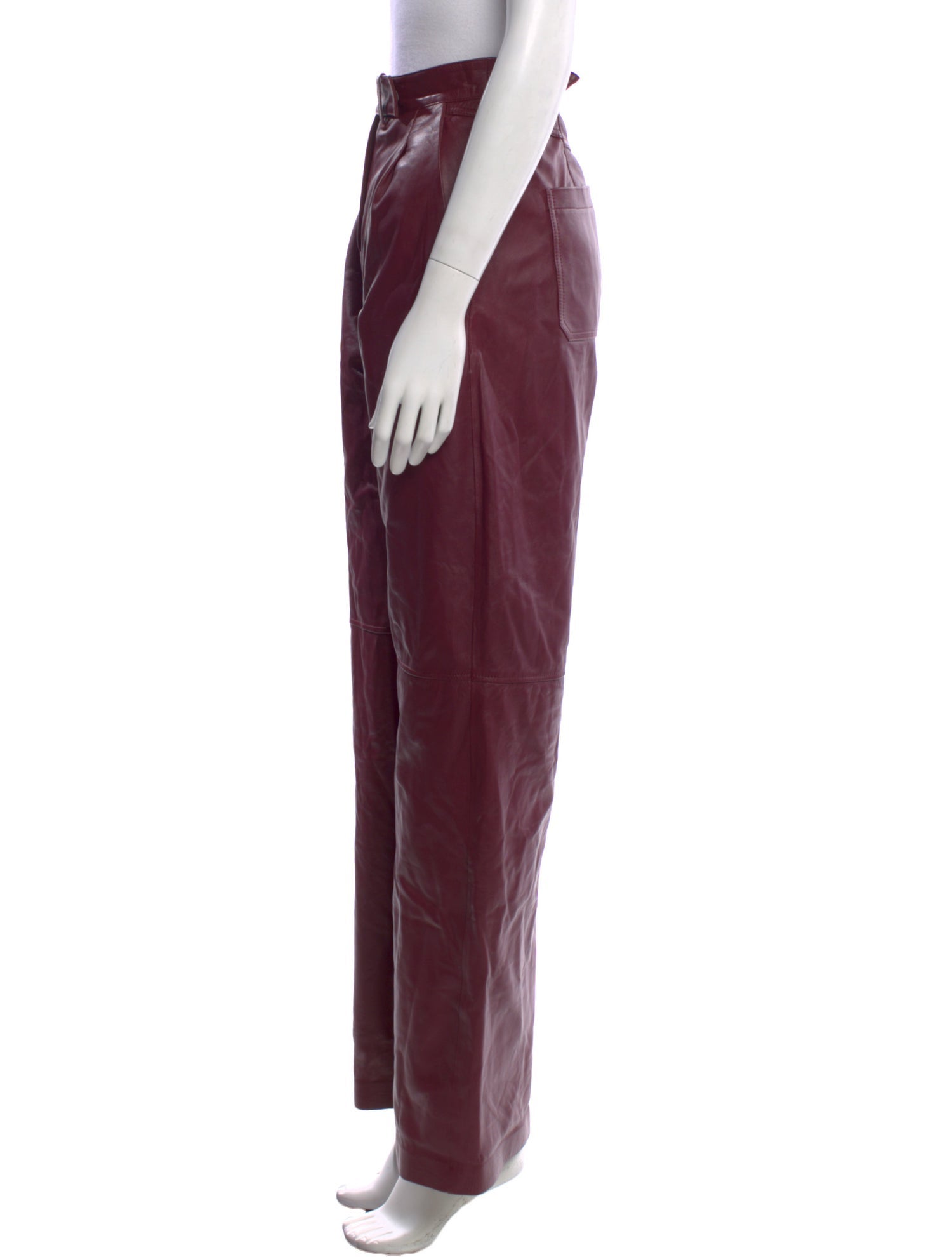 Dorothee Schumacher Lamb Leather Wide Leg Pants