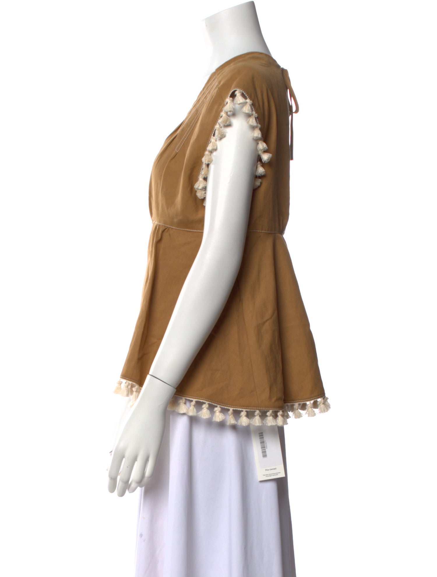 Dorothee Schumacher Linen V-Neck Blouse