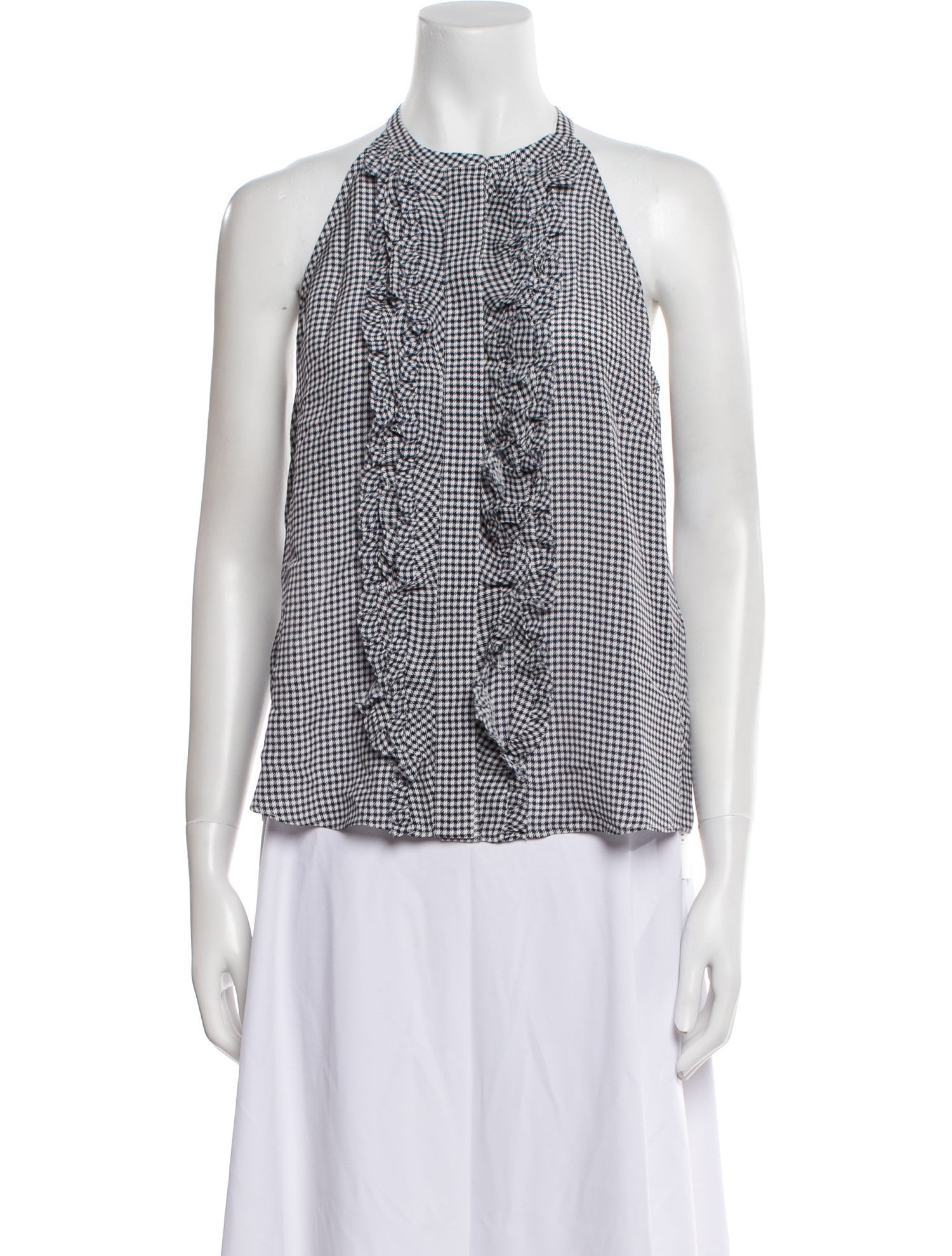 Dorothee Schumacher Striped Crew Neck Button-Up Top w/ Tags