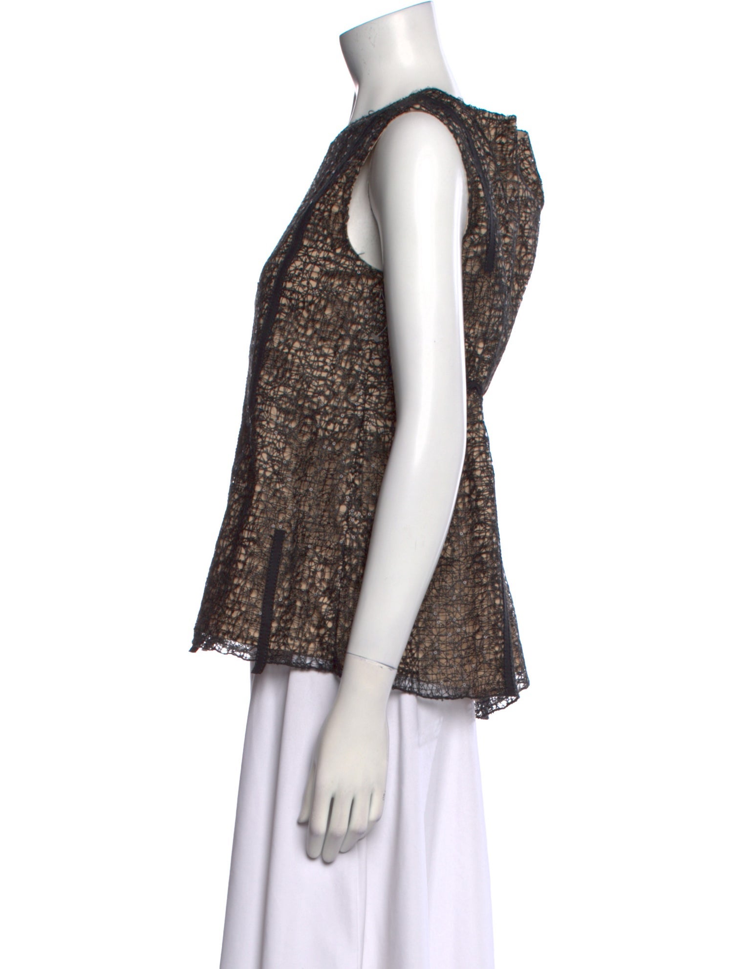 Dorothee Schumacher Lace Pattern Crew Neck Top