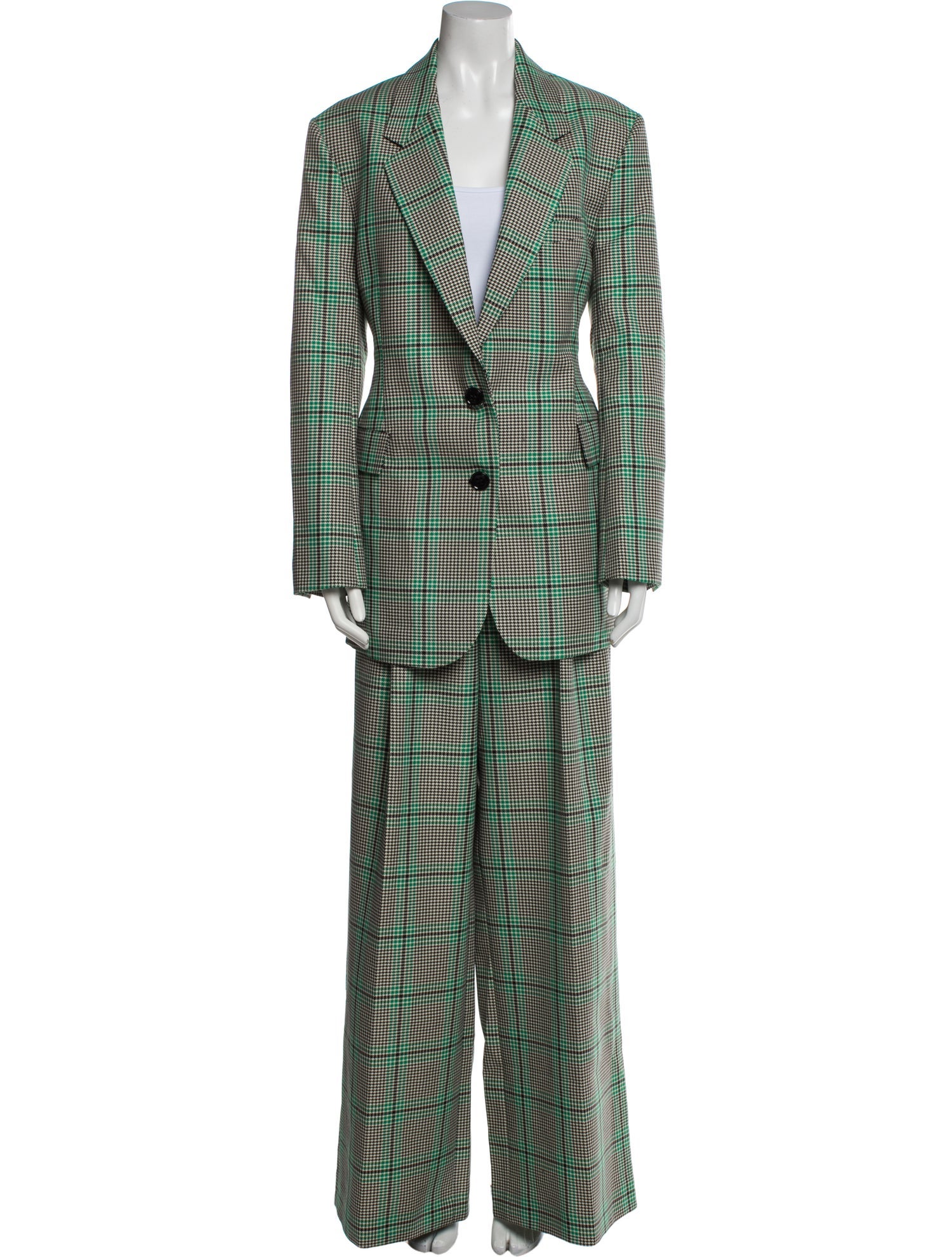 Dorothee Schumacher Modern Heritage Plaid Print Pant Set