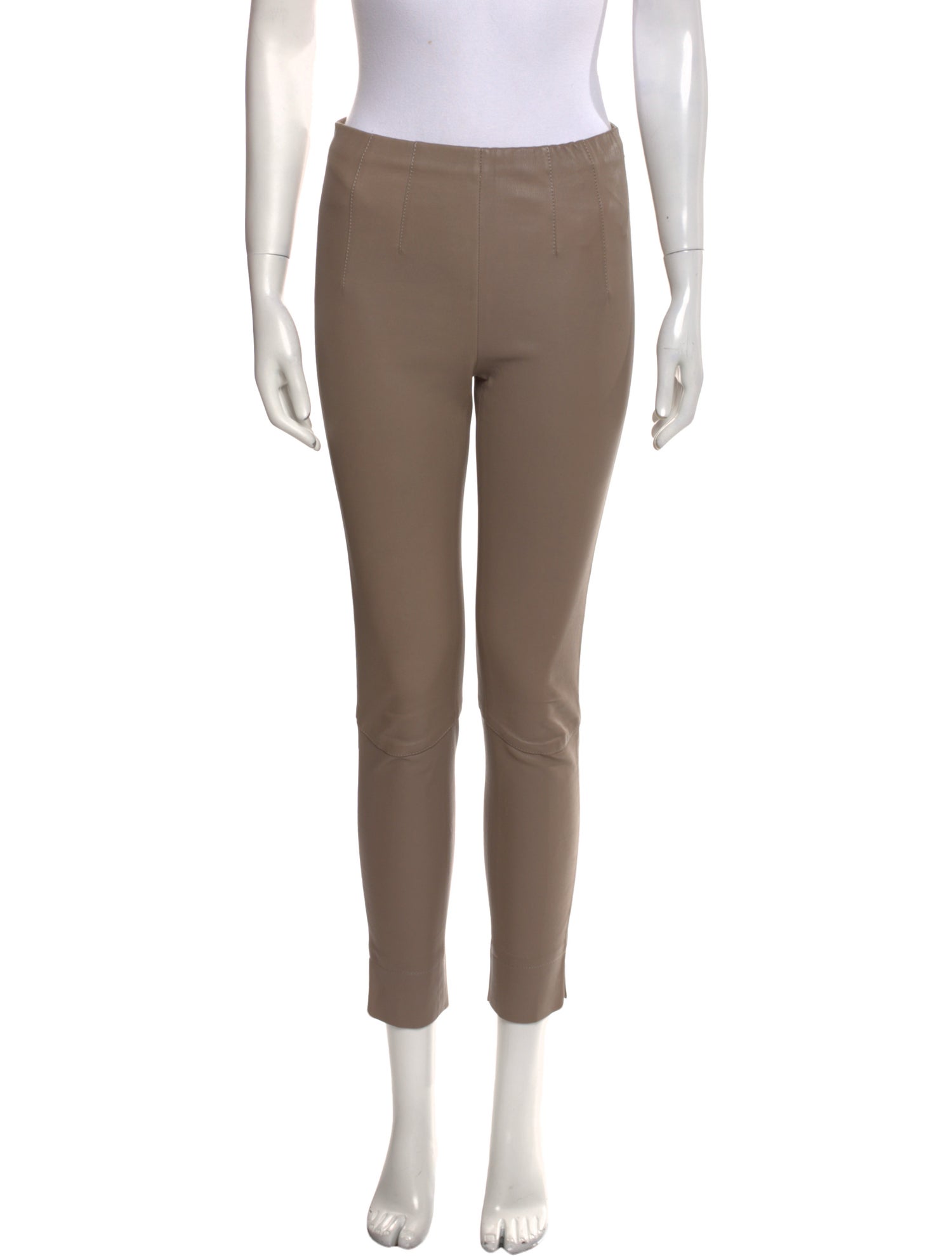 Dorothee Schumacher Lamb Leather Skinny Leg Pants