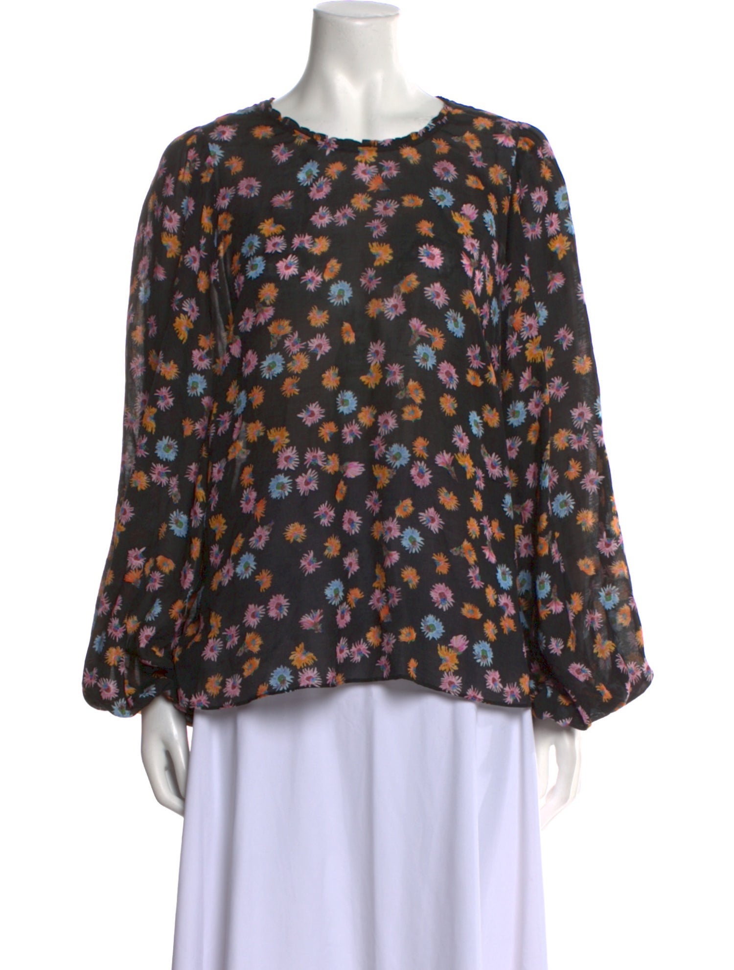 Dorothee Schumacher Floral Print Crew Neck Blouse
