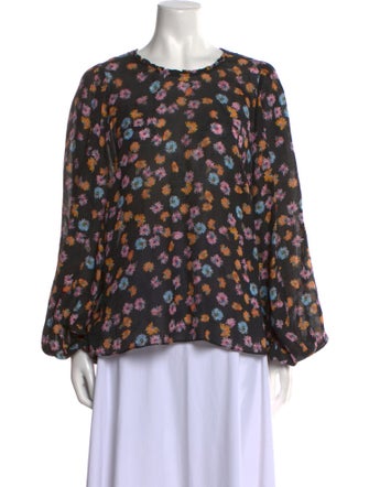 Dorothee Schumacher Floral Print Crew Neck Blouse