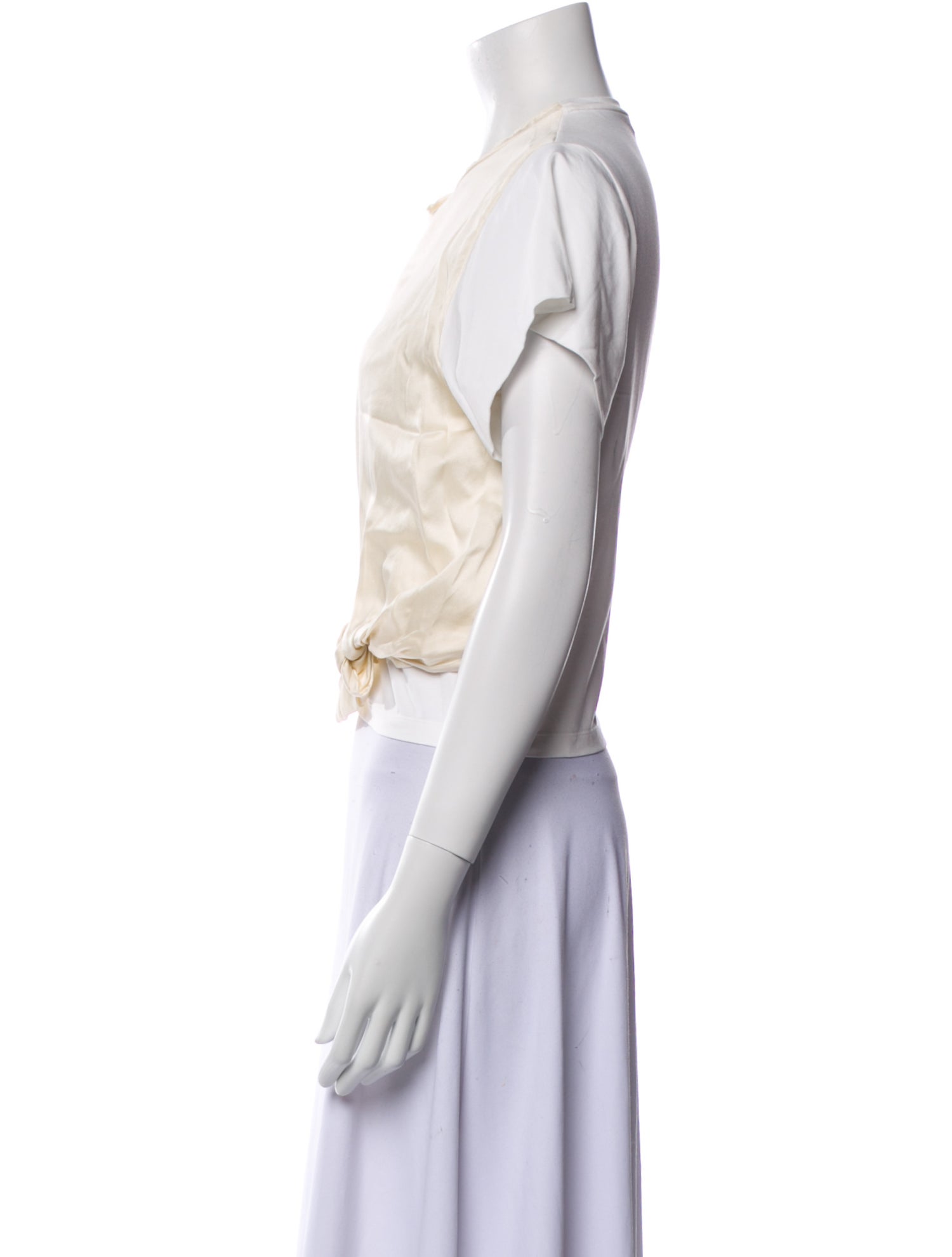 Dorothee Schumacher Scoop Neck Short Sleeve Crop Top